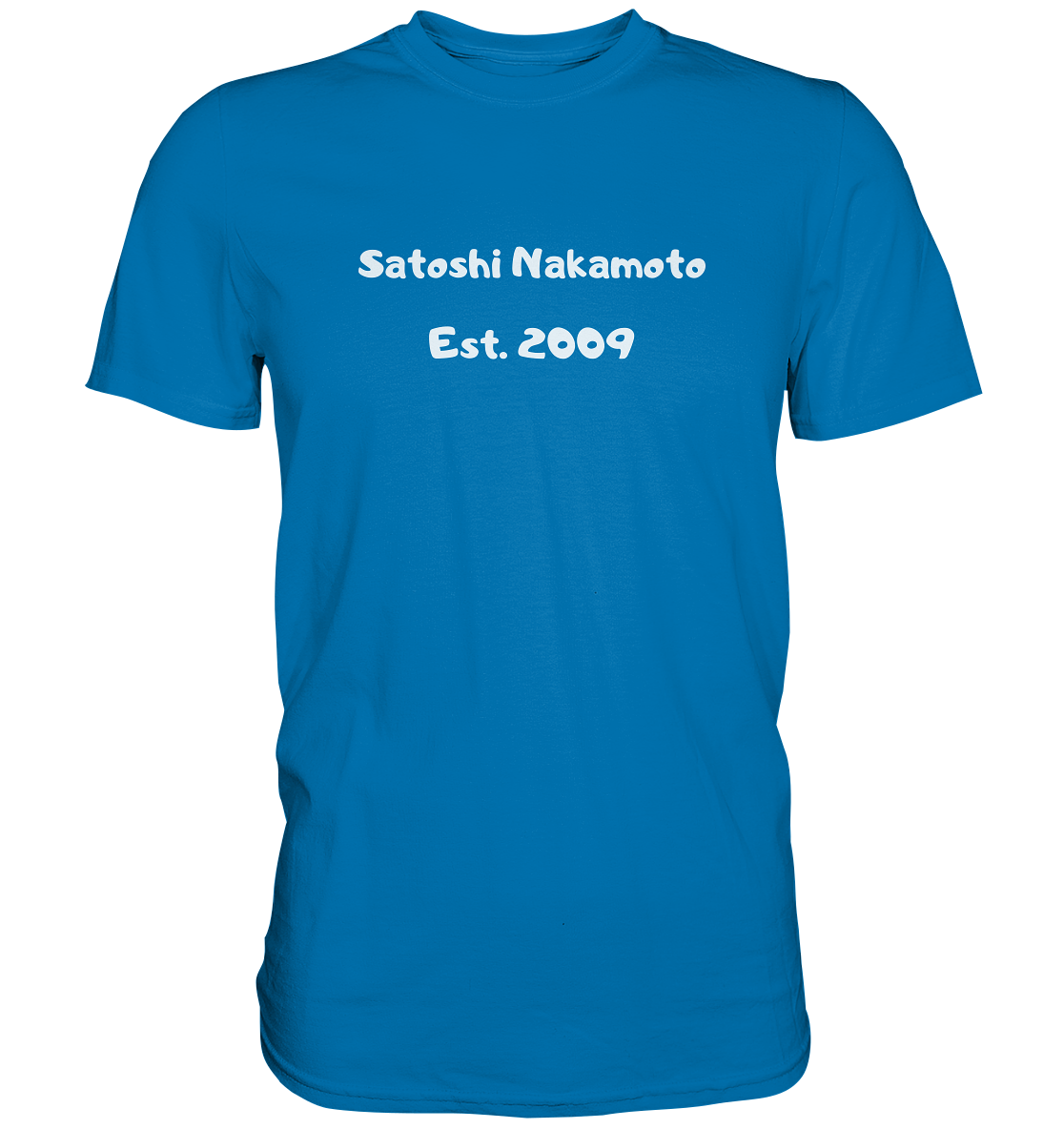 SATOSHI NAKAMOTO Est. 2009 (Signatur pur) - LADIES COLLECTION 21% automat. Rabatt bis zum Halving 2024   - Premium Shirt
