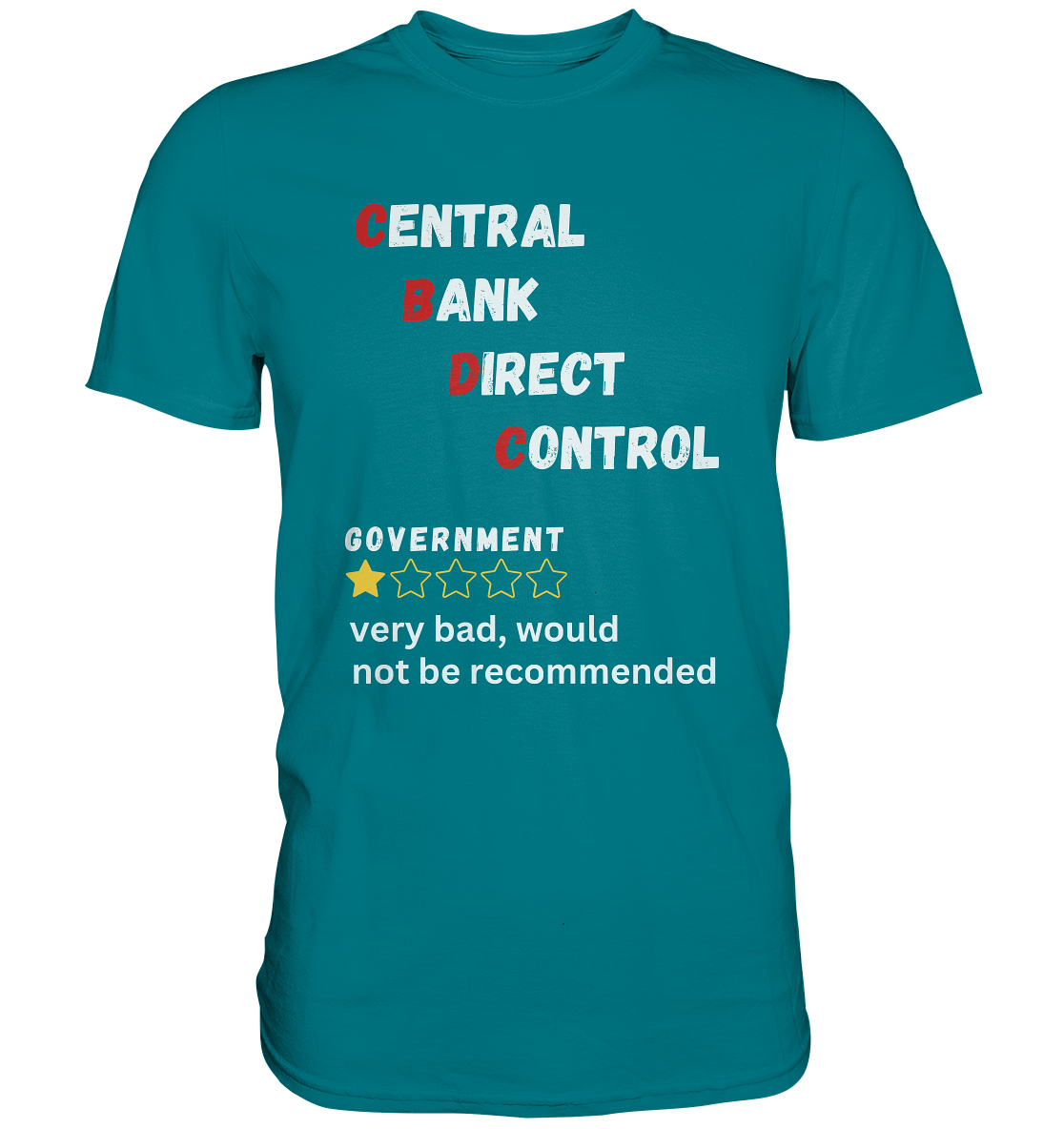 CENTRAL BANK DIRECT CONTROL - GOVERNMENT...not be recommended - STUDY BITCOIN  - Premium Shirt