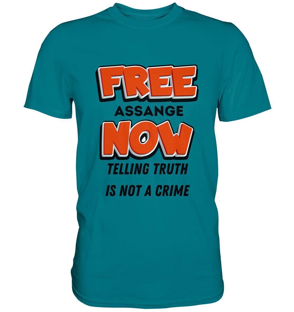 FREE ASSANGE NOW - TELLING TRUTH IS NOT A CRIME (Ladies Collection 21% Rabatt bis zum Halving 2024) - Premium Shirt