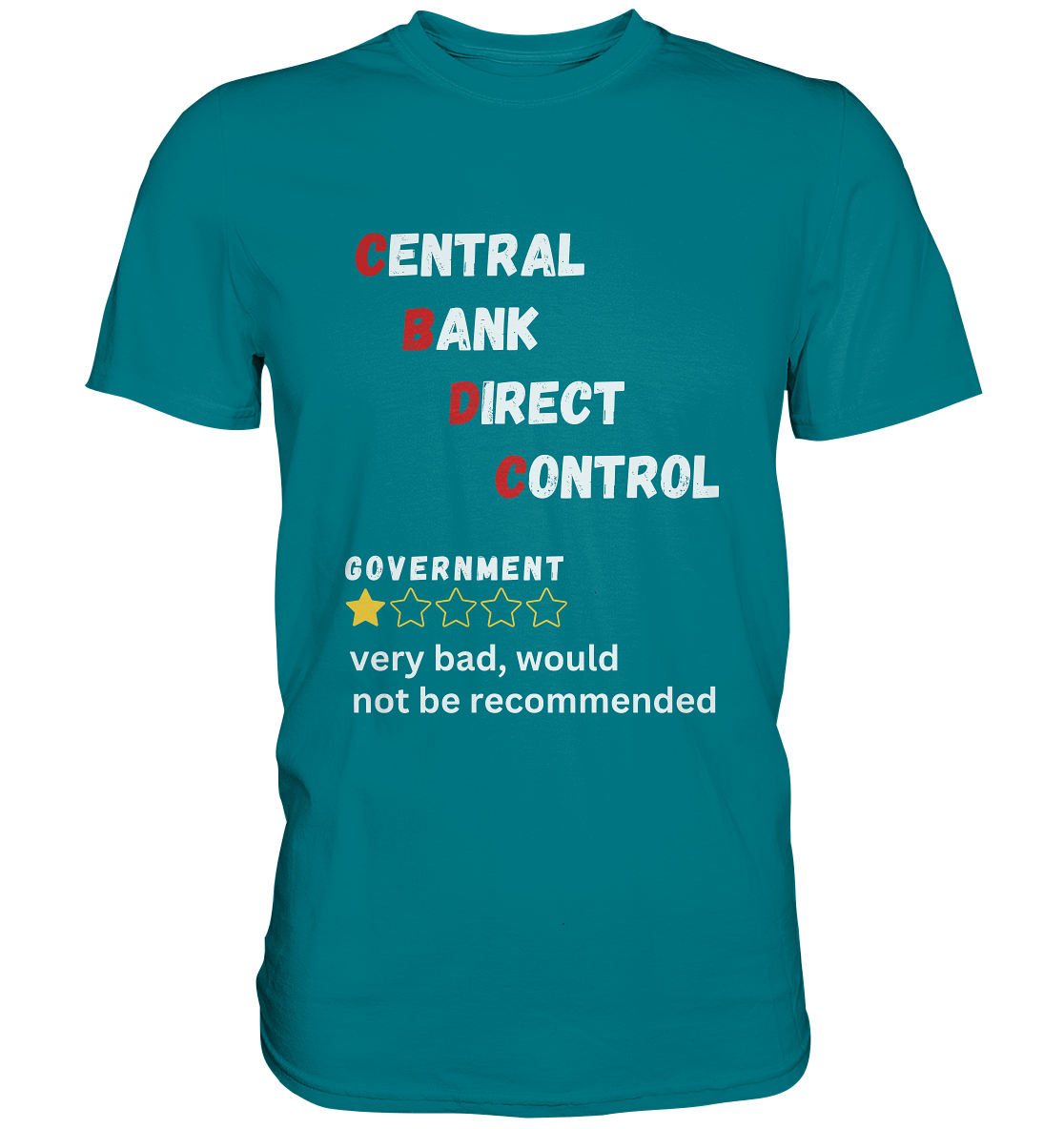 CENTRAL BANK DIRECT CONTROL - Government... not be recommended (Ladies Collection 21% Rabatt bis zum Halving 2024)  - Premium Shirt