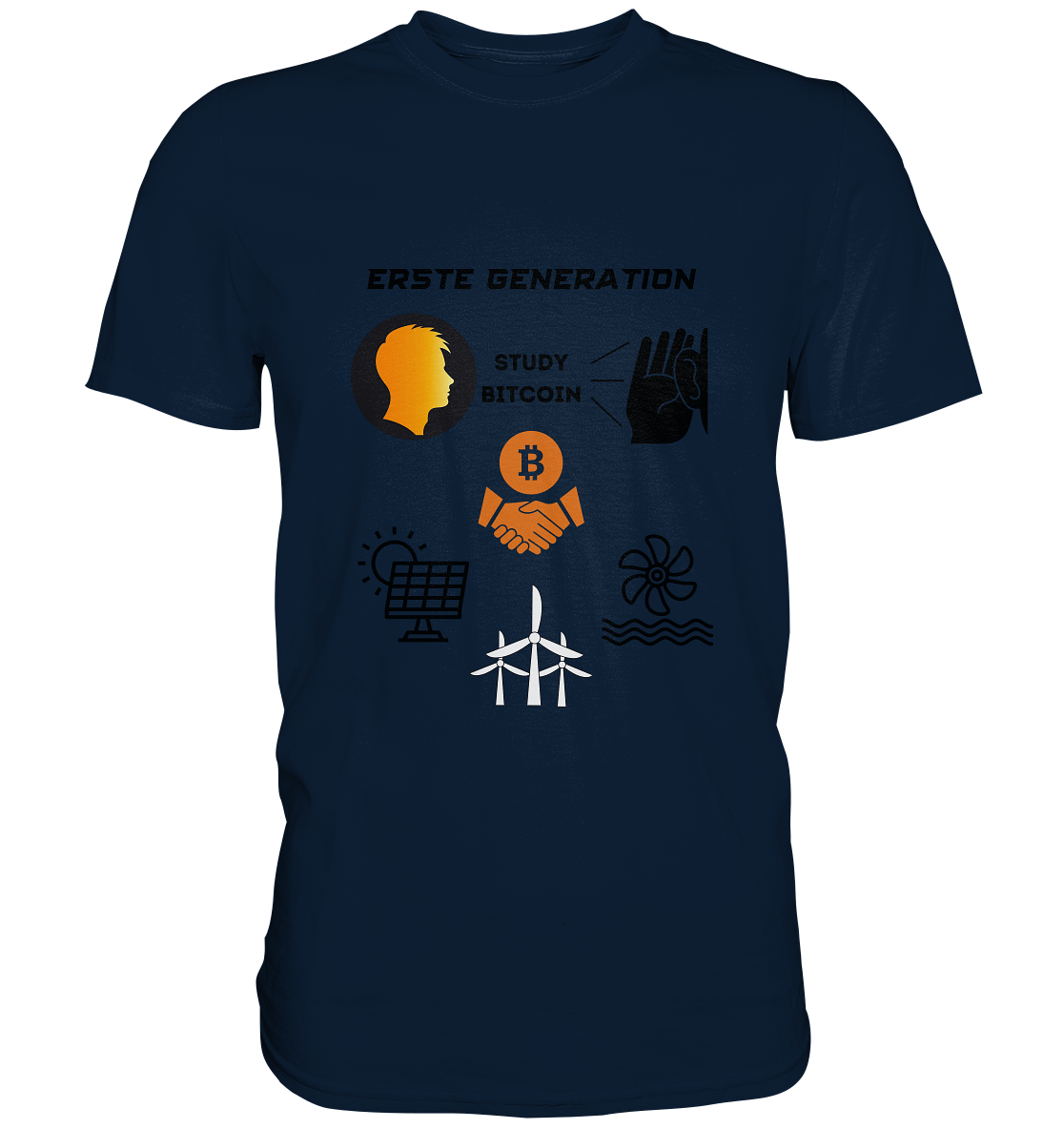 ERSTE (BITCOIN) GENERATION - STUDY BITCOIN (3 grüne Energie Grafiken) - LADIES COLLECTION 21% automat. Rabatt bis zum Halving 2024   - Premium Shirt
