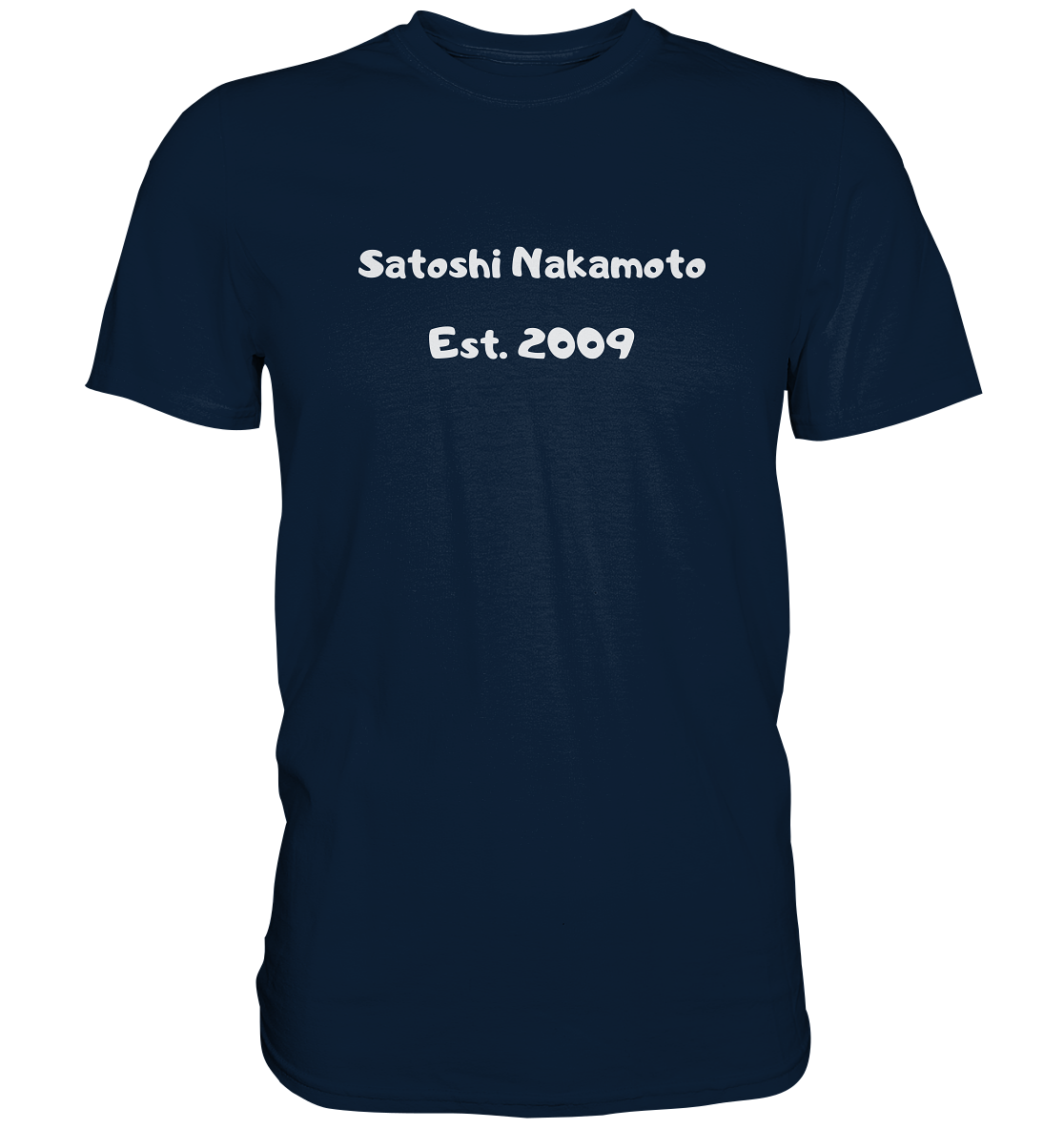 SATOSHI NAKAMOTO Est. 2009 (Signatur pur) - LADIES COLLECTION 21% automat. Rabatt bis zum Halving 2024   - Premium Shirt