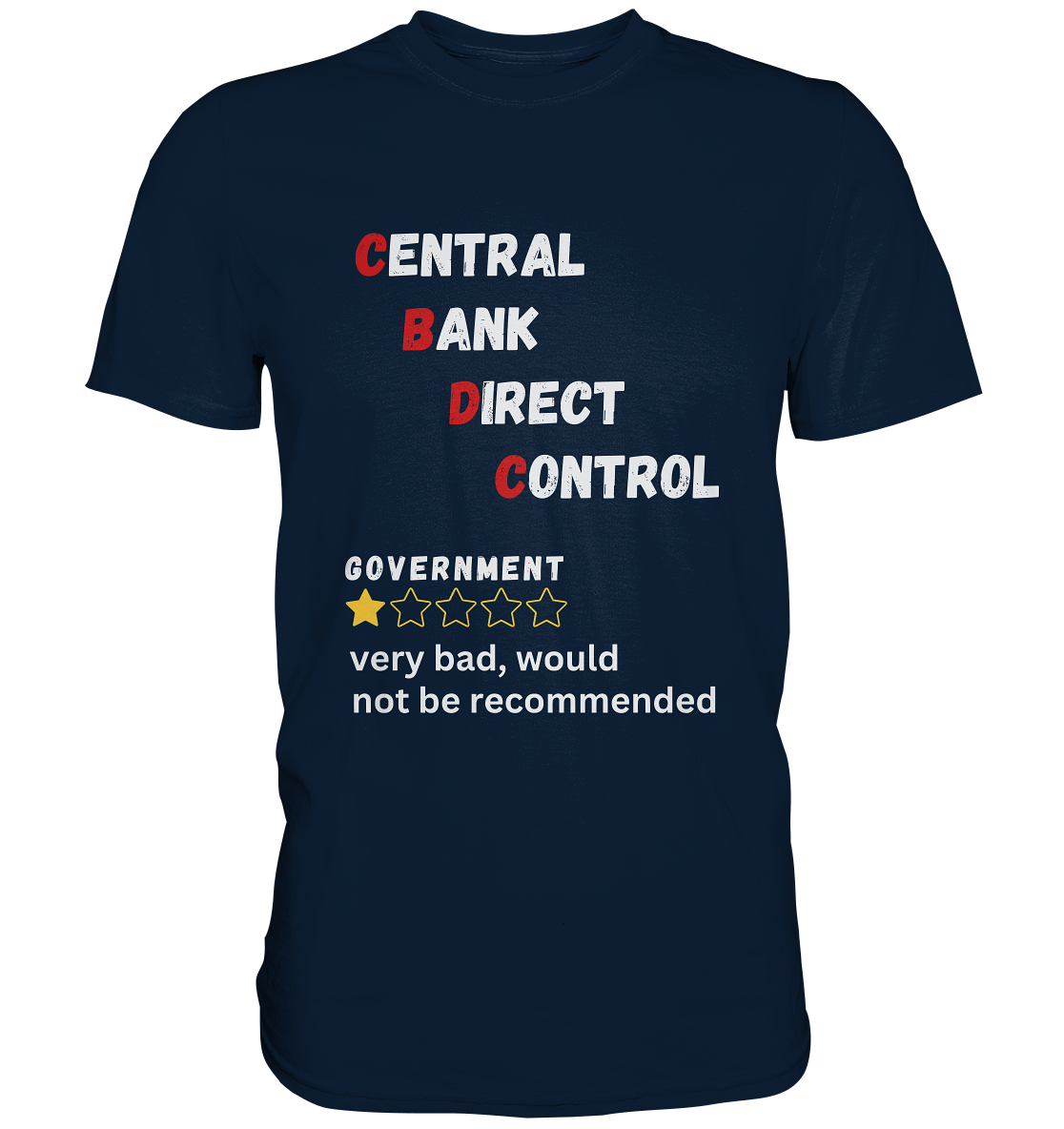 CENTRAL BANK DIRECT CONTROL - Government... not be recommended (Ladies Collection 21% Rabatt bis zum Halving 2024)  - Premium Shirt