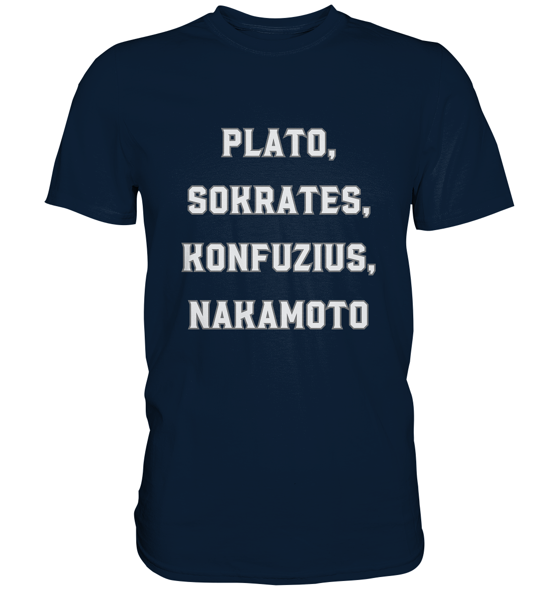 PLATO, SOKRATES, KONFUZIUS, NAKAMOTO - Ladies Collection - Premium Shirt