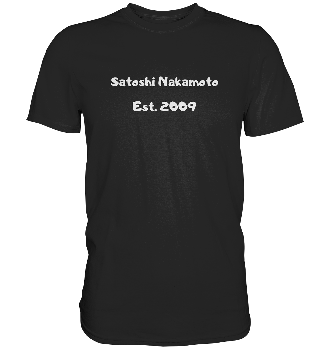 SATOSHI NAKAMOTO Est. 2009 (Signatur pur) - LADIES COLLECTION 21% automat. Rabatt bis zum Halving 2024   - Premium Shirt
