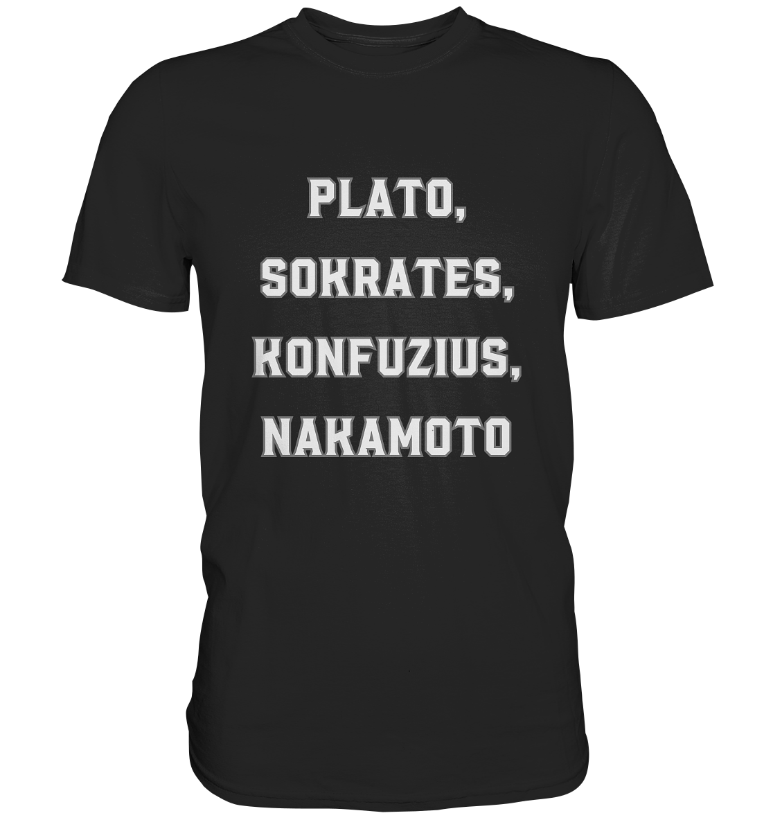 PLATO, SOKRATES, KONFUZIUS, NAKAMOTO - Ladies Collection - Premium Shirt