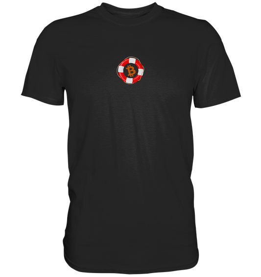 Minimalistisch Rettungsring Bitcoin - Premium Shirt