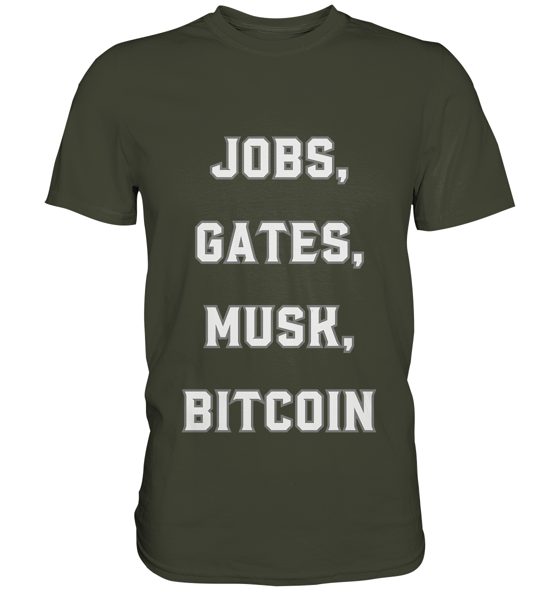 Steve Jobs, Bill Gates, Elon Musk, BITCOIN - Premium Shirt