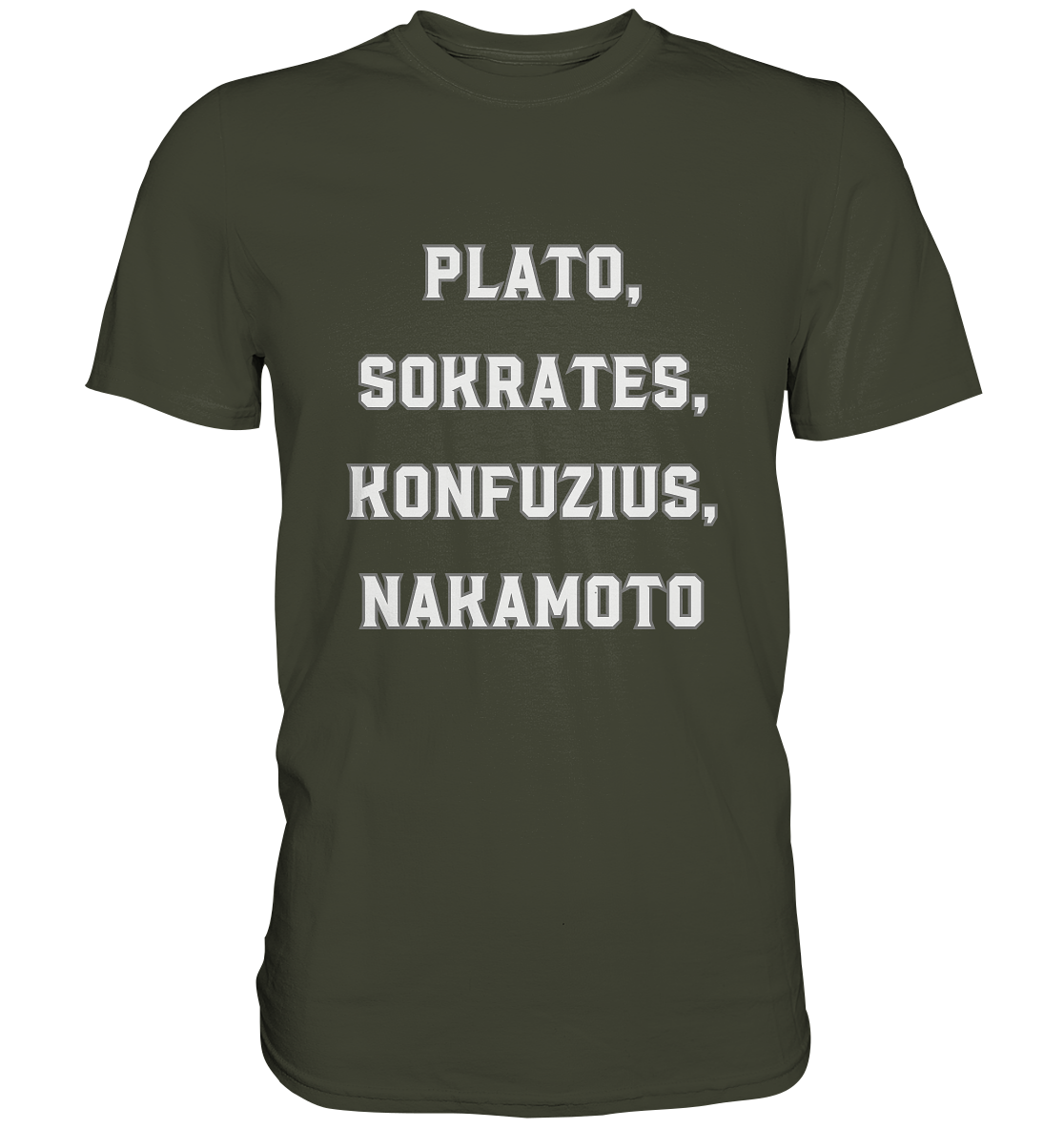 PLATO, SOKRATES, KONFUZIUS, NAKAMOTO - Ladies Collection - Premium Shirt