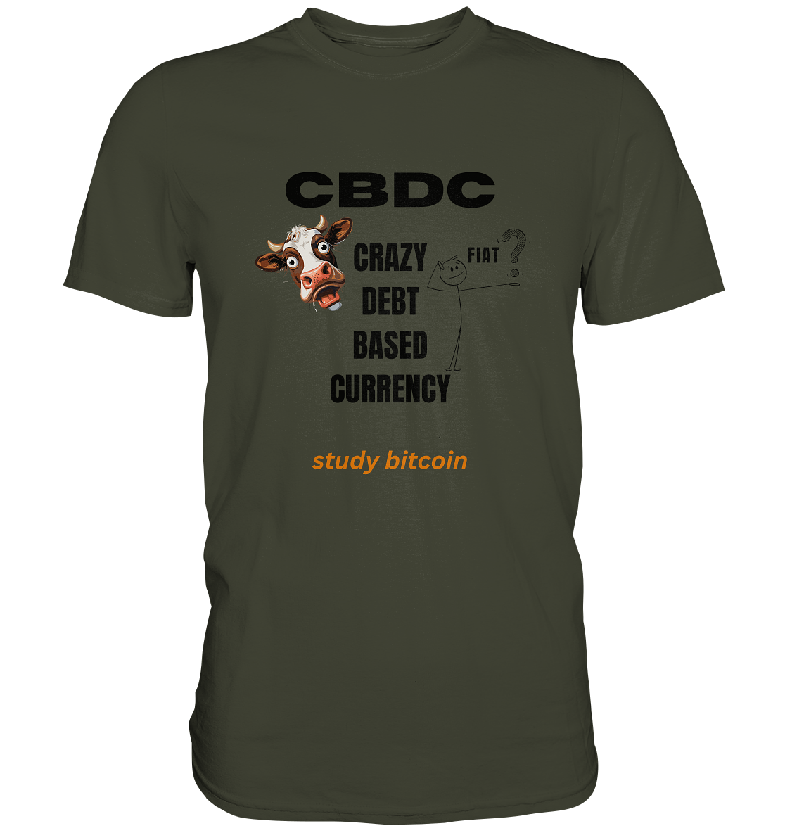 CBDC - CRAZY DEBT BASED CURRENCY - study bitcoin (Ladies Collection 21% Rabatt bis zum Halving 2024) - Premium Shirt