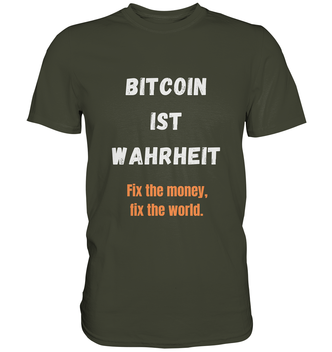 BITCOIN IST WAHRHEIT - Fix the money, fix the world - LADIES COLLECTION 21% automat. Rabatt bis zum Halving 2024   - Premium Shirt
