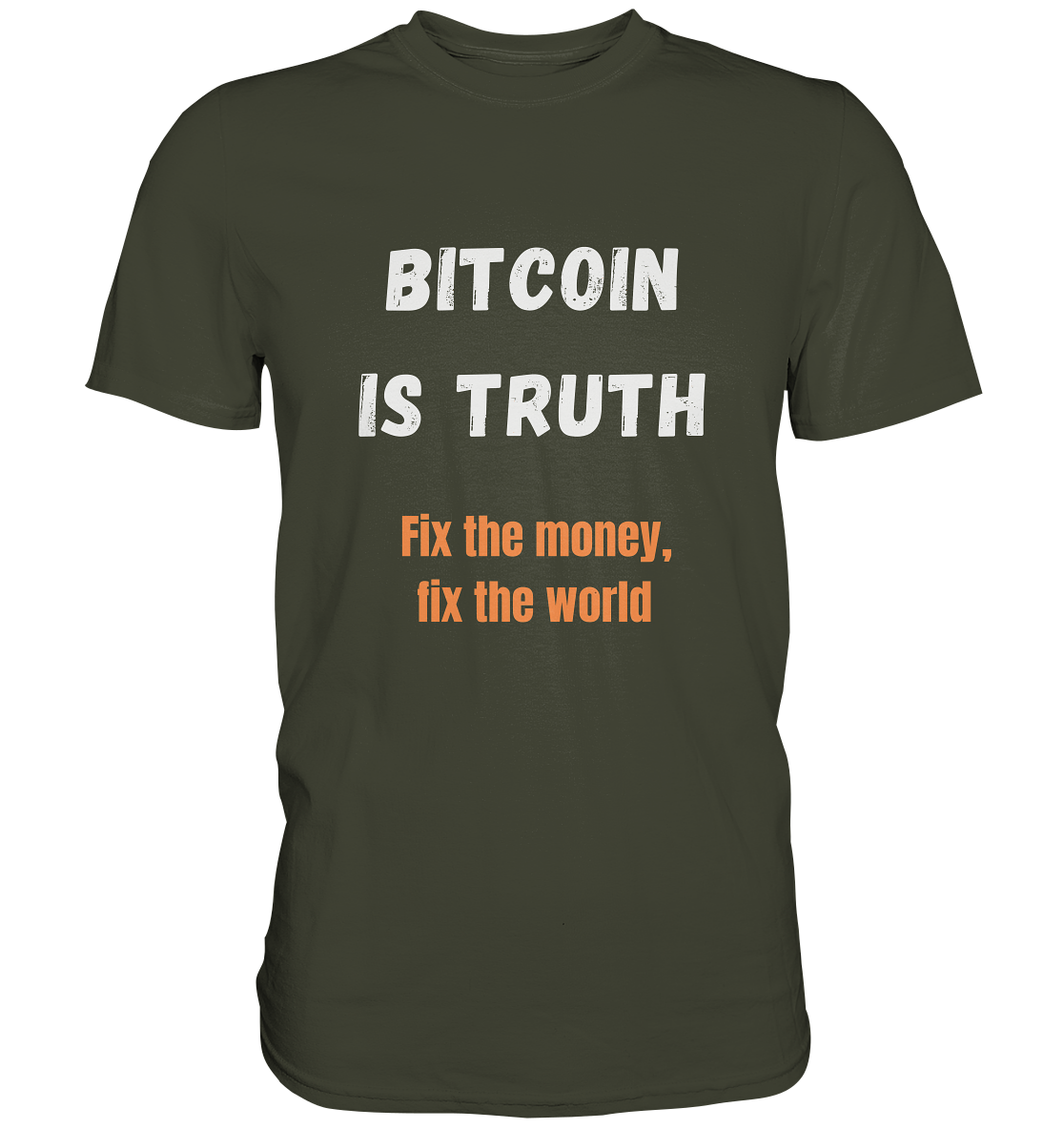 BITCOIN IS TRUTH - Fix the money, fix the world - LADIES COLLECTION 21% automat. Rabatt bis zum Halving 2024   - Premium Shirt