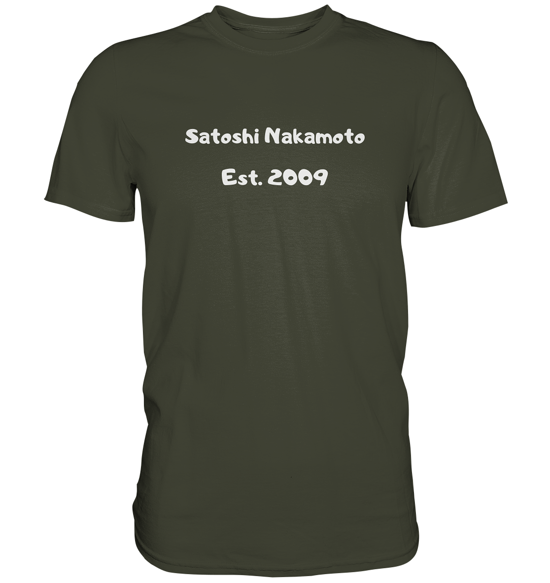 SATOSHI NAKAMOTO Est. 2009 (Signatur pur) - LADIES COLLECTION 21% automat. Rabatt bis zum Halving 2024   - Premium Shirt
