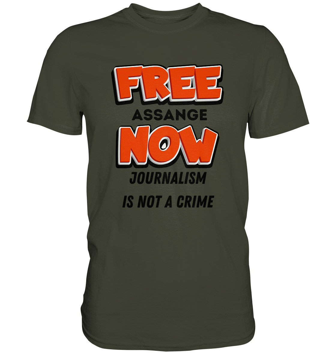 FREE ASSANGE NOW - JOURNALISM IS NOT A CRIME - Premium Shirt