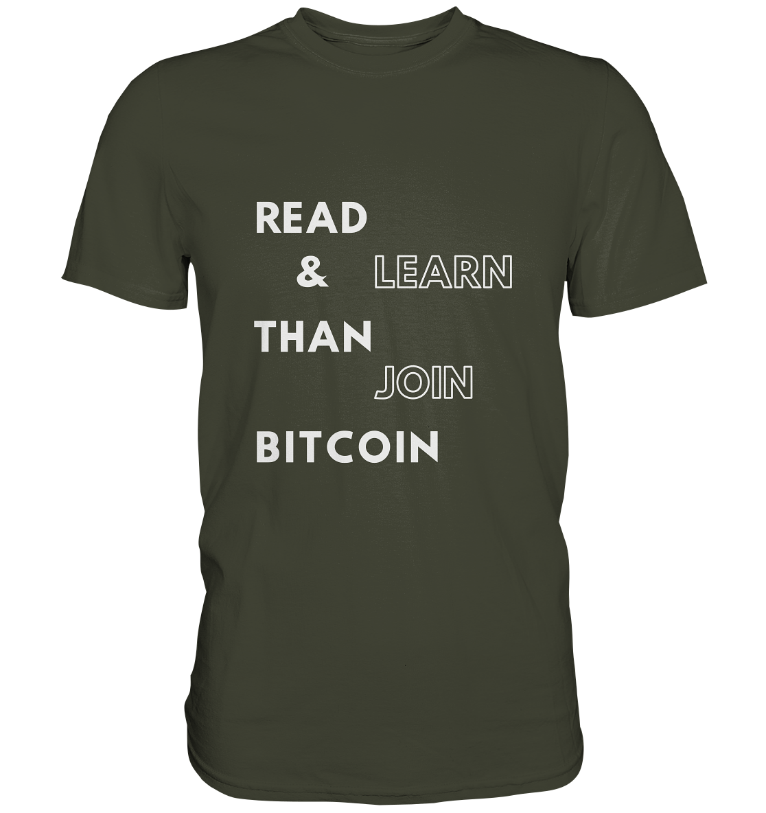 READ & LEARN, THAN JOIN BITCOIN - Premium Shirt