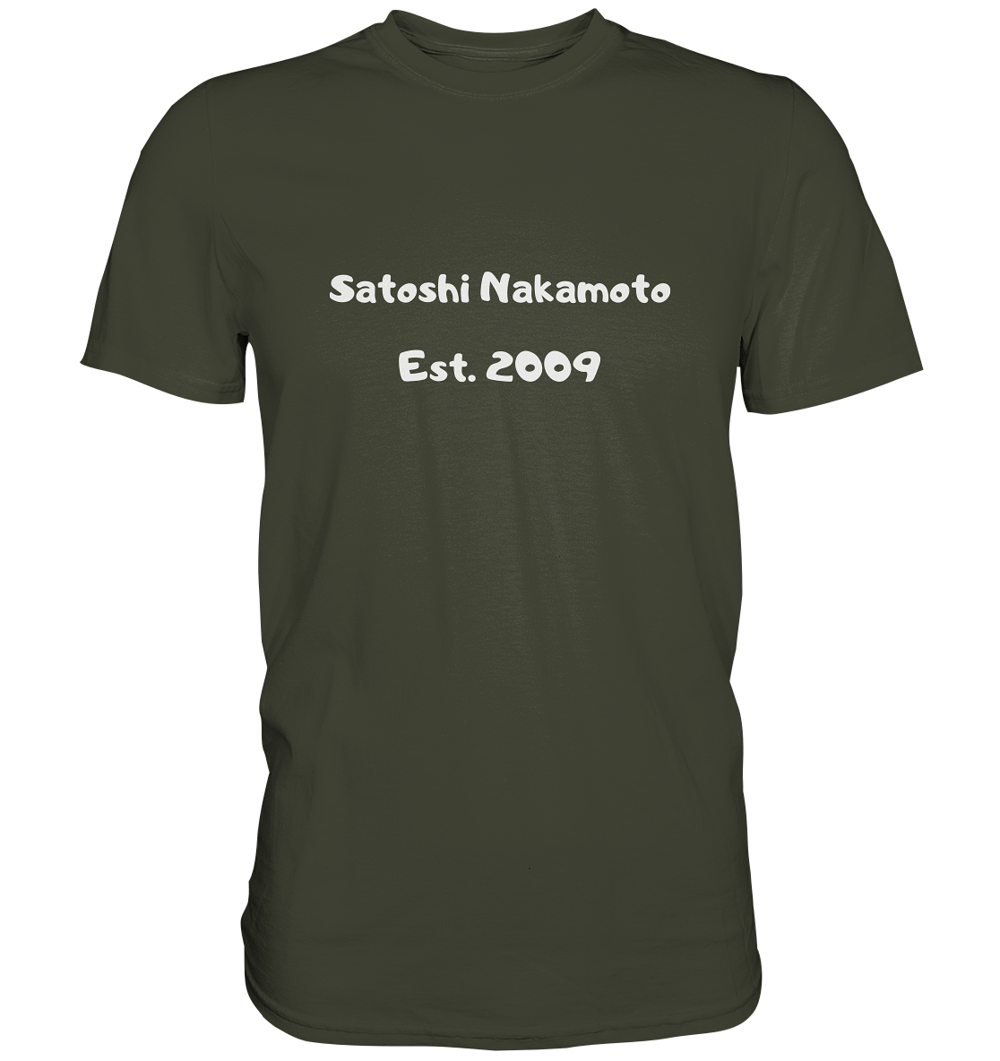 Satoshi Nakamoto Est. 2009 (Signatur pur) - Premium Shirt