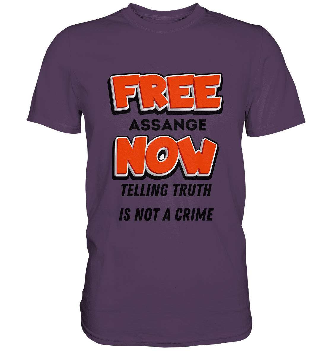 FREE ASSANGE NOW - TELLING TRUTH IS NOT A CRIME (Ladies Collection 21% Rabatt bis zum Halving 2024) - Premium Shirt