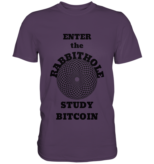 ENTER the RABBITHOLE - STUDY BITCOIN # Ladies Collection 21% Rabatt bis zum Halving 2024  - Premium Shirt