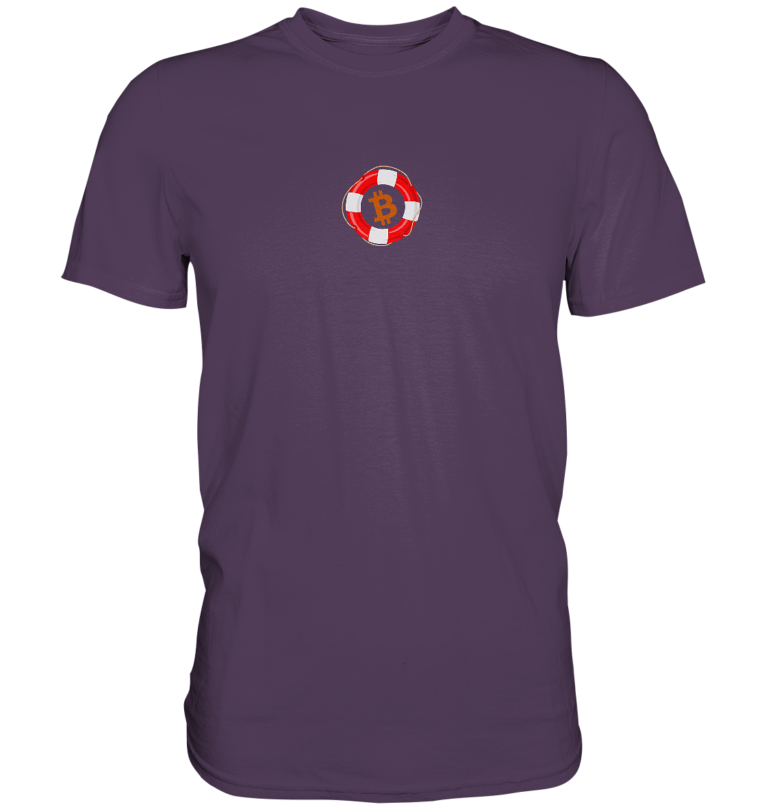 Minimalistisch Rettungsring Bitcoin - Premium Shirt