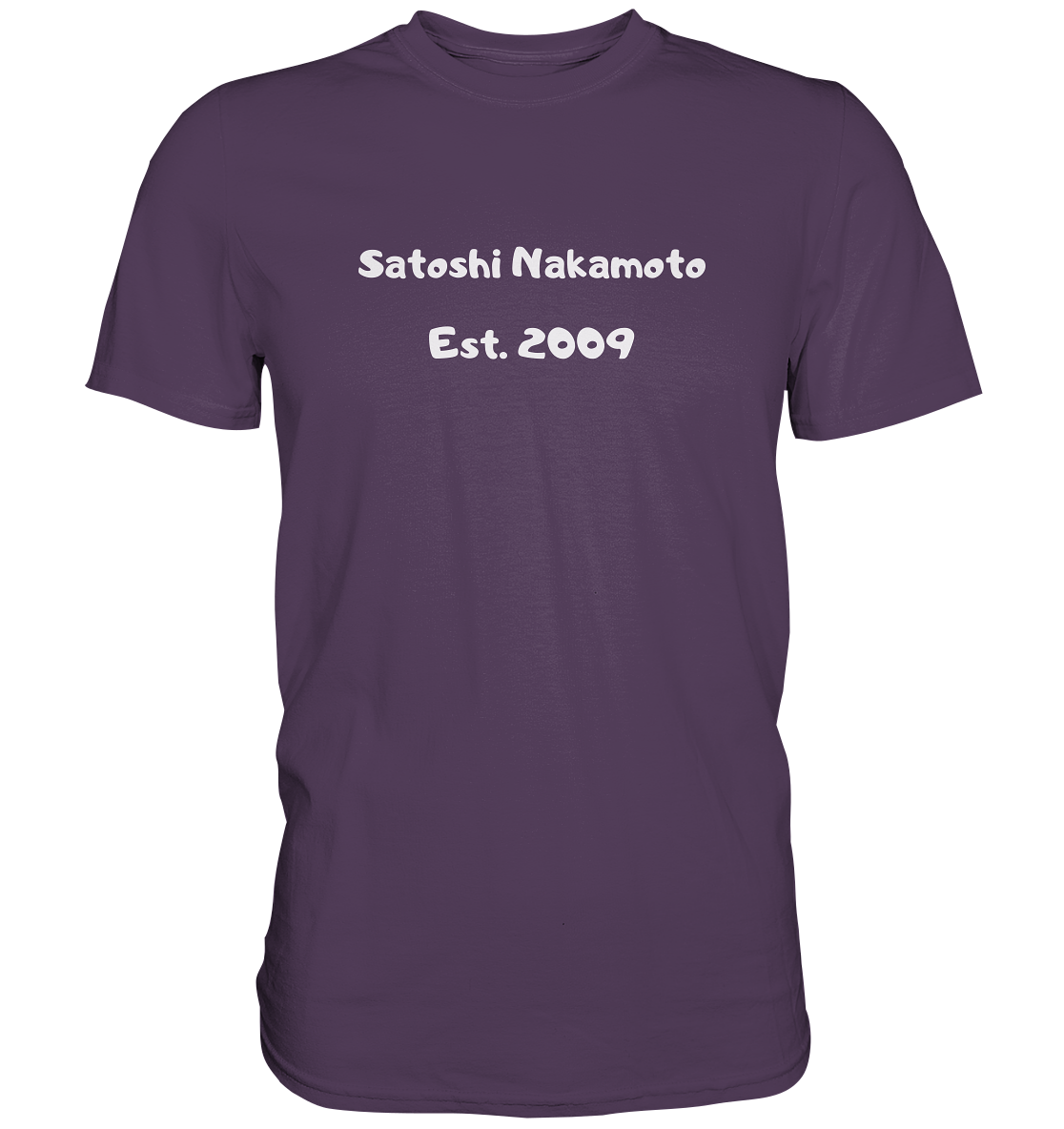 SATOSHI NAKAMOTO Est. 2009 (Signatur pur) - LADIES COLLECTION 21% automat. Rabatt bis zum Halving 2024   - Premium Shirt