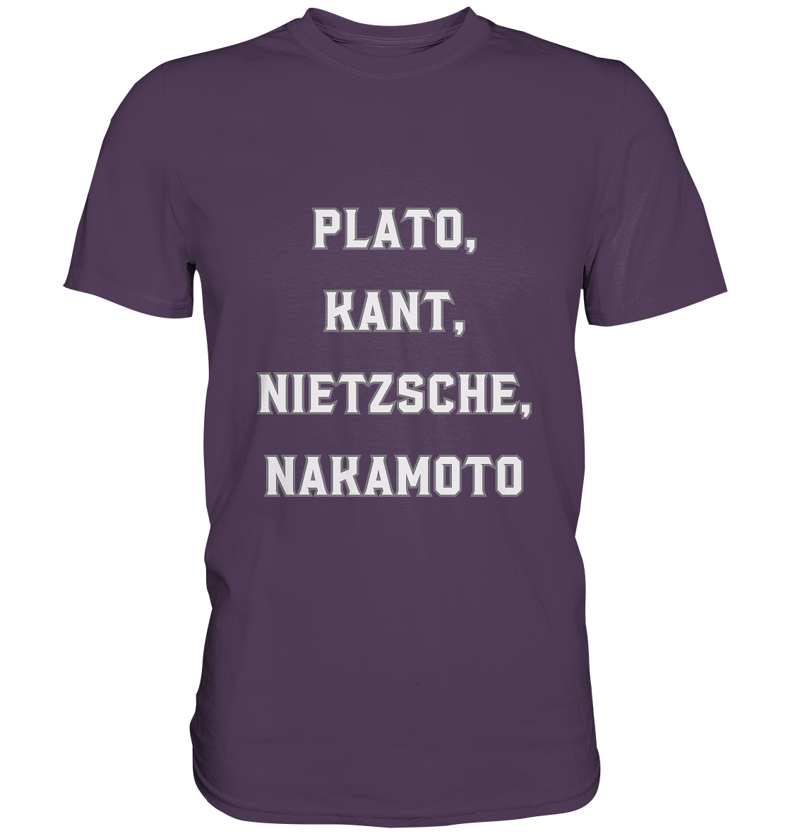 PLATO, KANT, NIETZSCHE, NAKANOTO - Premium Shirt