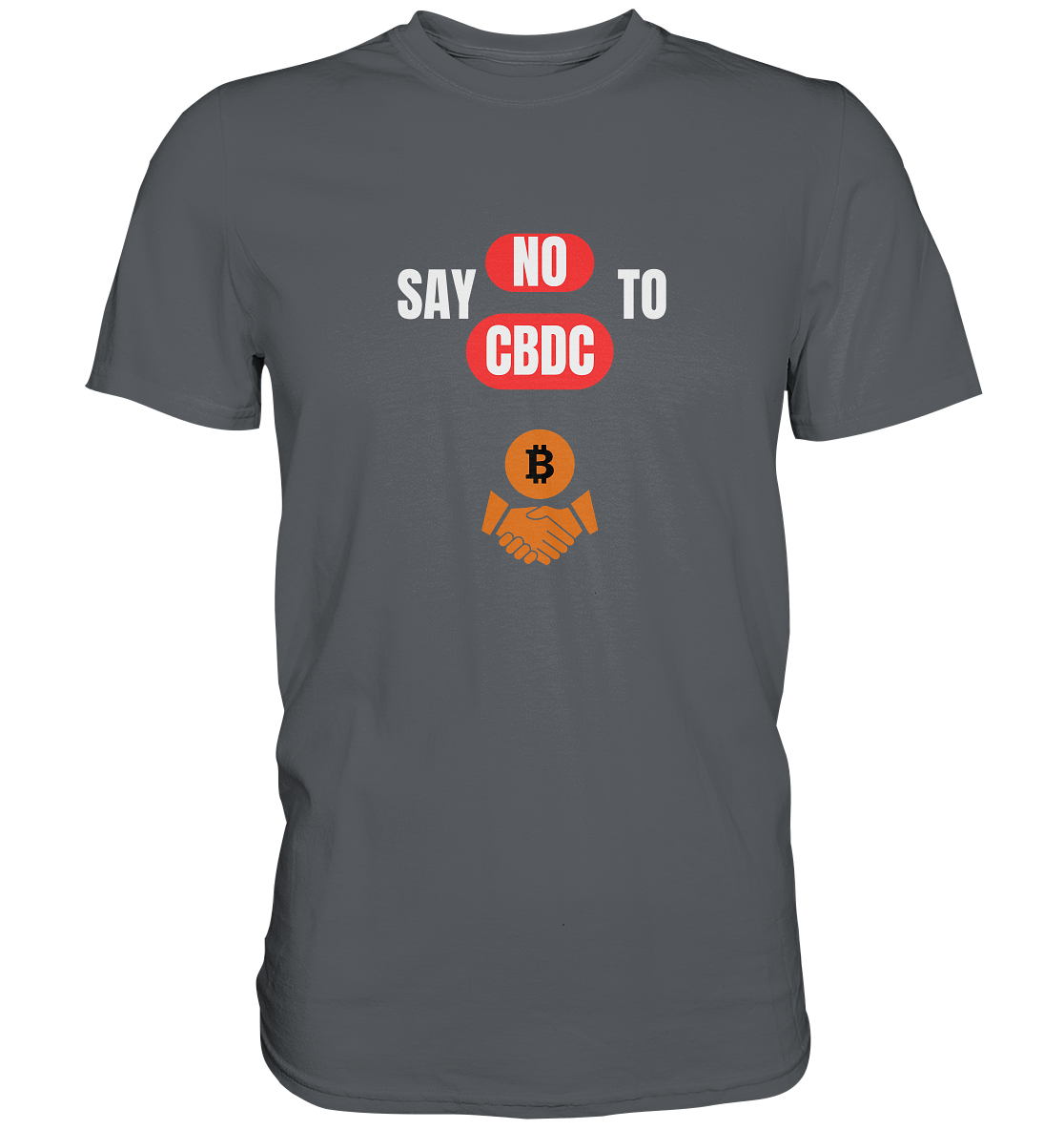 SAY NO TO CBDC - DEFIANCE handshake (Ladies Collection 21% Rabatt bis zum Halving 2024) - Premium Shirt