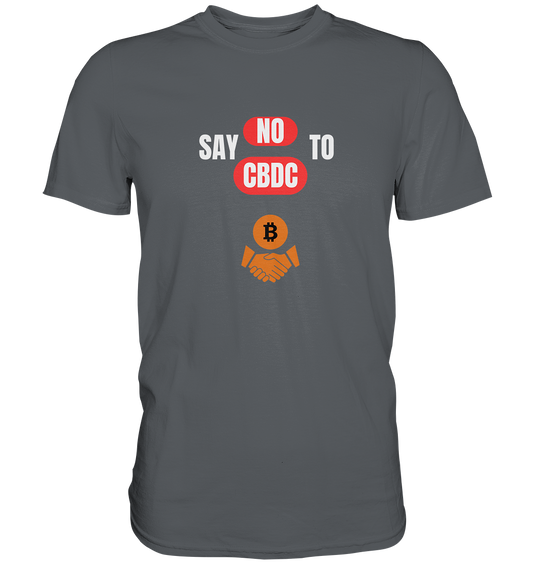SAY NO TO CBDC - DEFIANCE handshake (Ladies Collection 21% Rabatt bis zum Halving 2024) - Premium Shirt