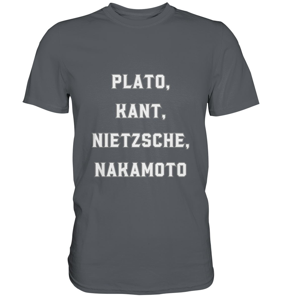 PLATO, KANT, NIETZSCHE, NAKANOTO - Premium Shirt
