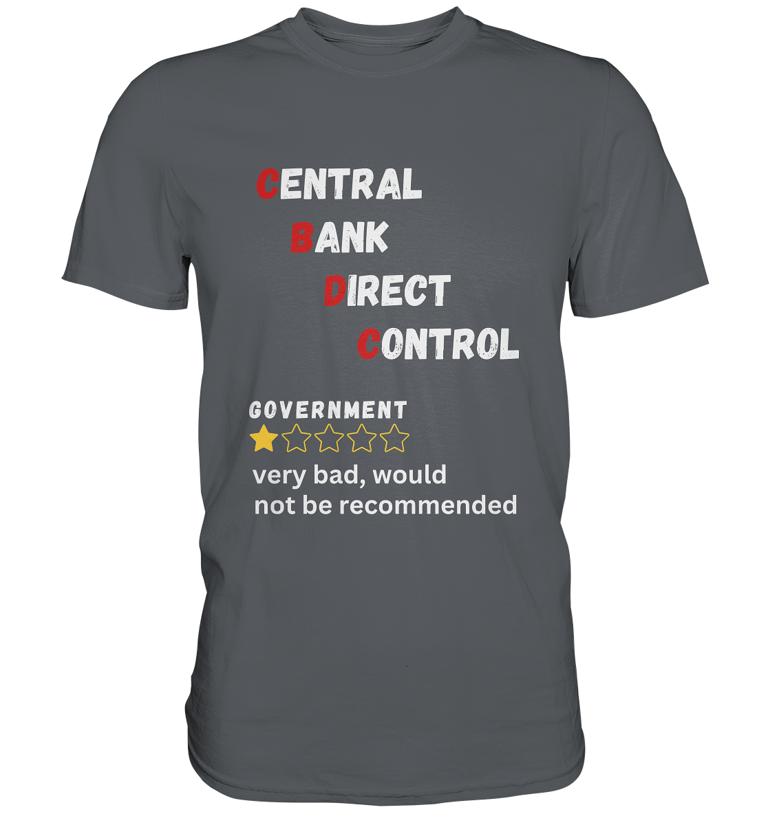 CENTRAL BANK DIRECT CONTROL - Government... not be recommended (Ladies Collection 21% Rabatt bis zum Halving 2024)  - Premium Shirt