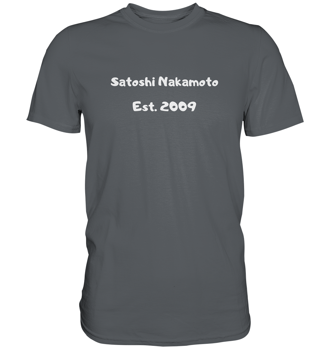 SATOSHI NAKAMOTO Est. 2009 (Signatur pur) - LADIES COLLECTION 21% automat. Rabatt bis zum Halving 2024   - Premium Shirt