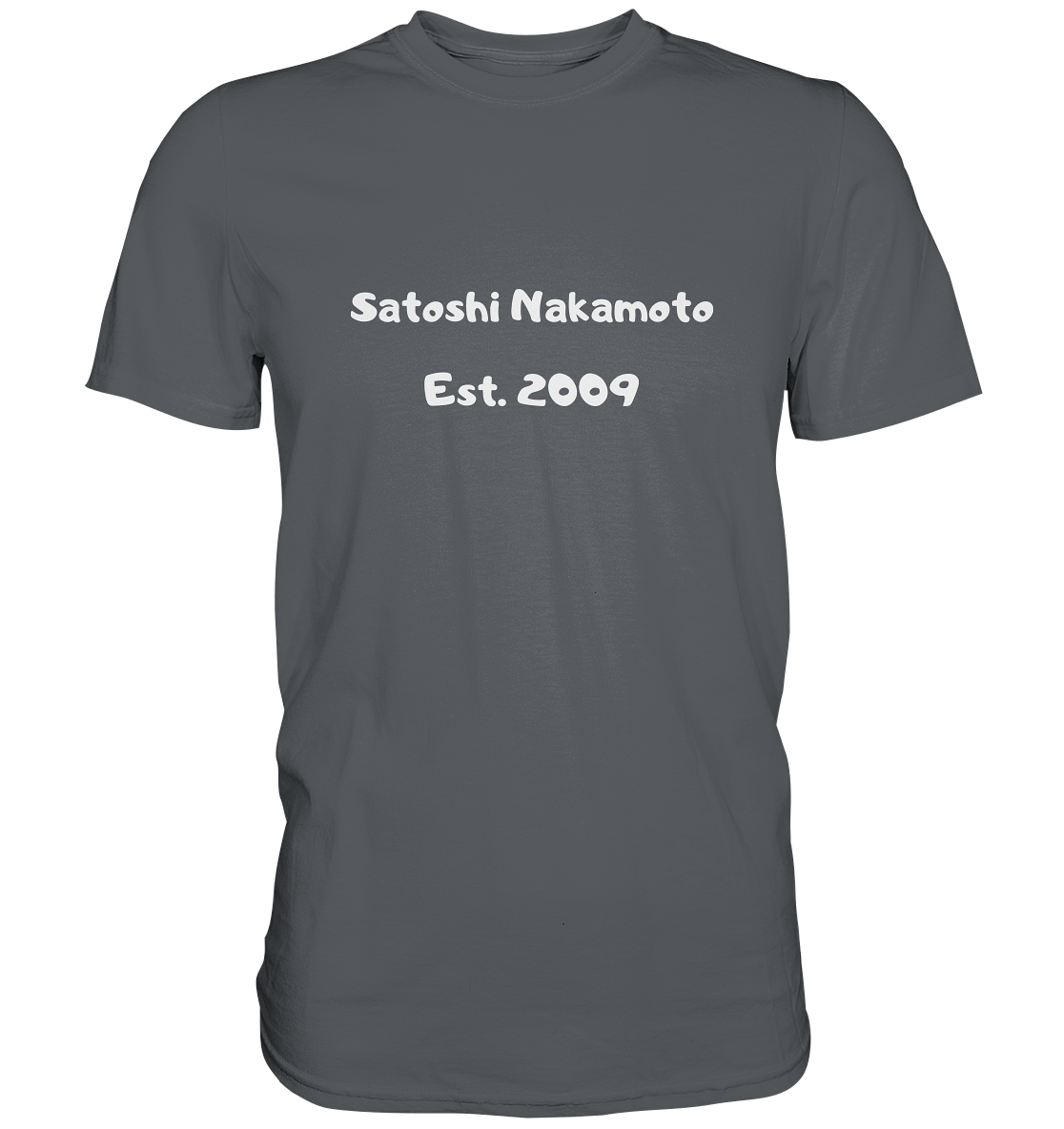 Satoshi Nakamoto Est. 2009 (Signatur pur) - Premium Shirt