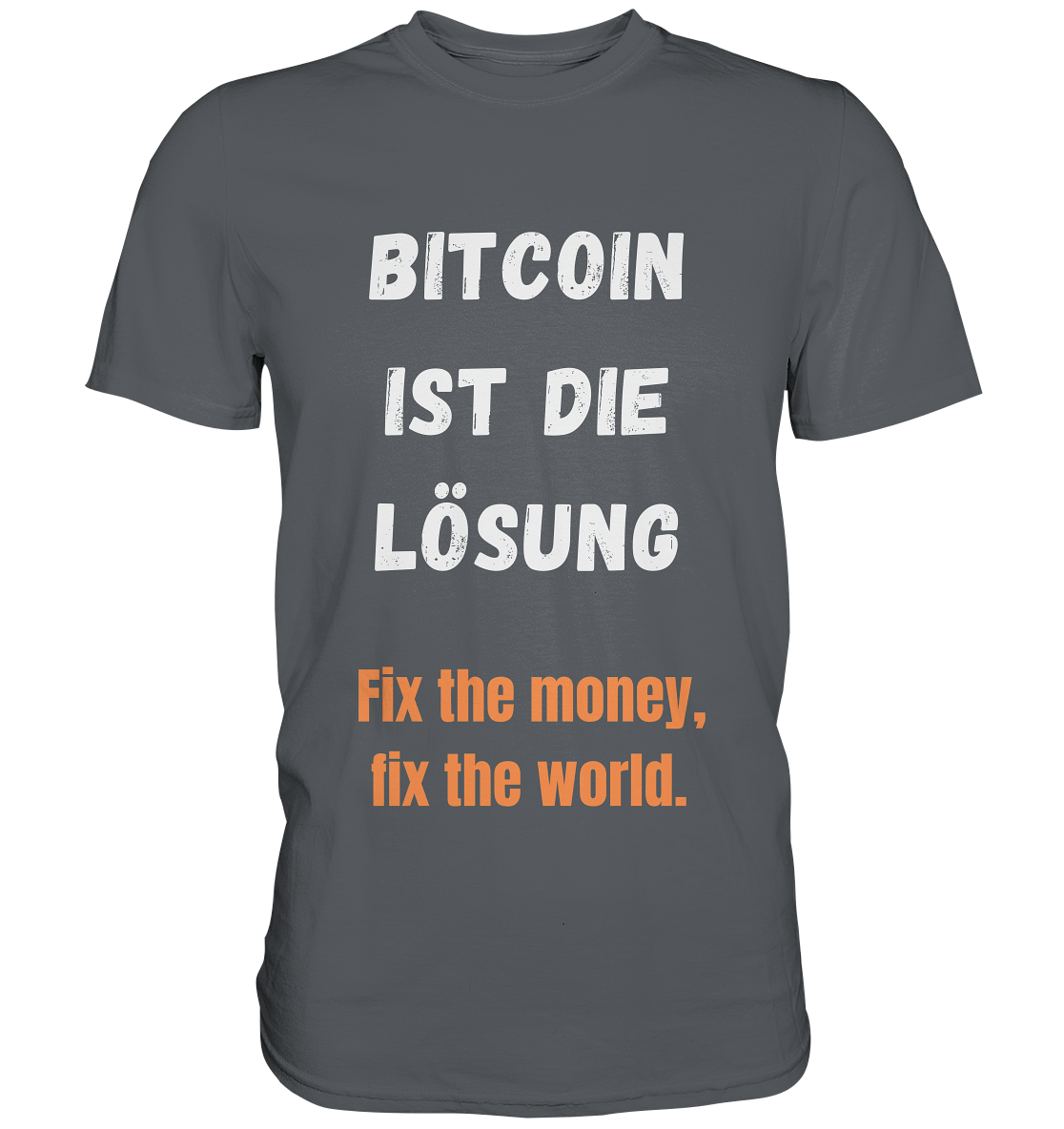 BITCOIN IST DIE LÖSUNG - Fix the money, fix the world - LADIES COLLECTION 21% automat. Rabatt bis zum Halving 2024   - Premium Shirt
