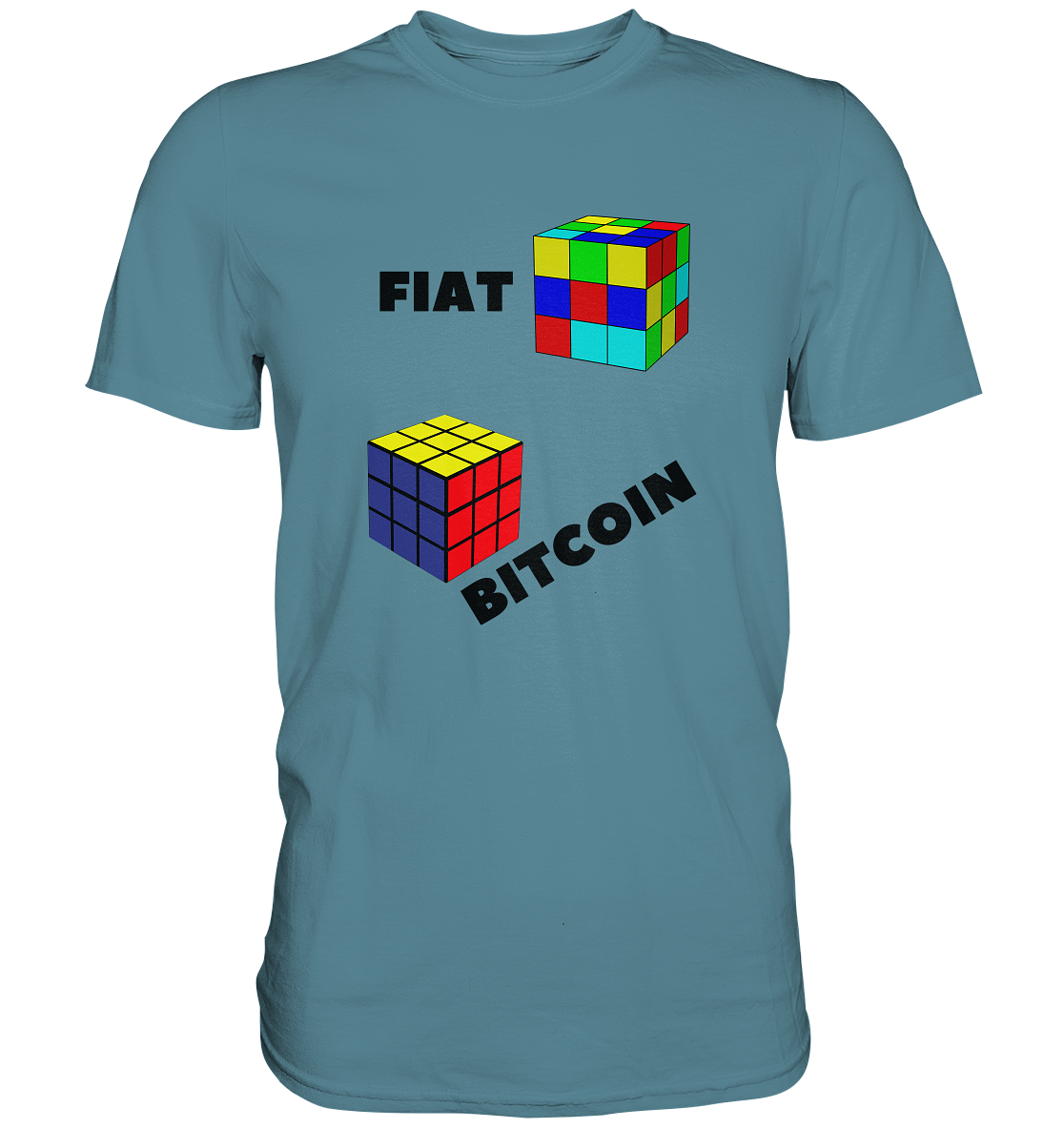 FIAT Cube Bitcoin Cube (Ladies Collection 21% Rabatt bis zum Halving 2024)   - Premium Shirt