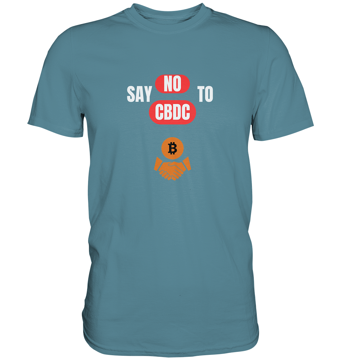 SAY NO TO CBDC - DEFIANCE handshake (Ladies Collection 21% Rabatt bis zum Halving 2024) - Premium Shirt