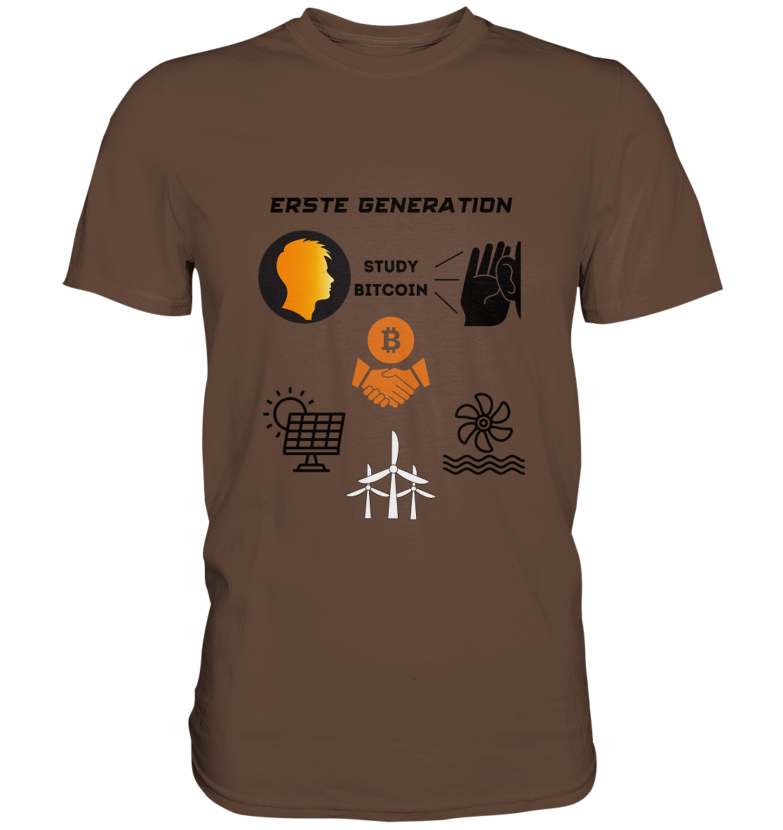 ERSTE (BITCOIN) GENERATION - STUDY BITCOIN (3 grüne Energie Grafiken) - LADIES COLLECTION 21% automat. Rabatt bis zum Halving 2024   - Premium Shirt