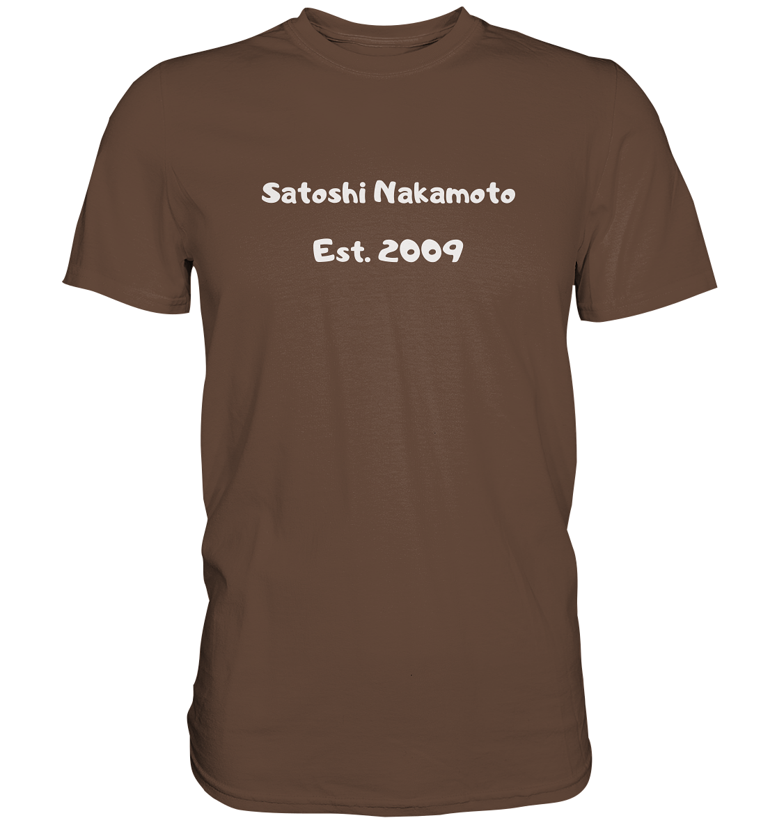SATOSHI NAKAMOTO Est. 2009 (Signatur pur) - LADIES COLLECTION 21% automat. Rabatt bis zum Halving 2024   - Premium Shirt