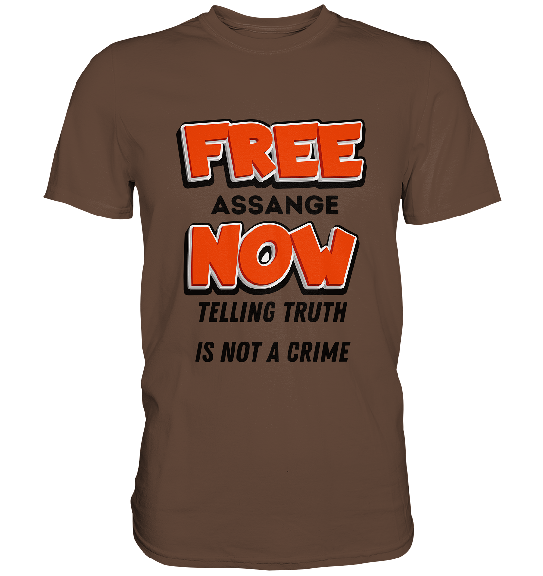 FREE ASSANGE NOW - TELLING TRUTH IS NOT A CRIME (Ladies Collection 21% Rabatt bis zum Halving 2024) - Premium Shirt