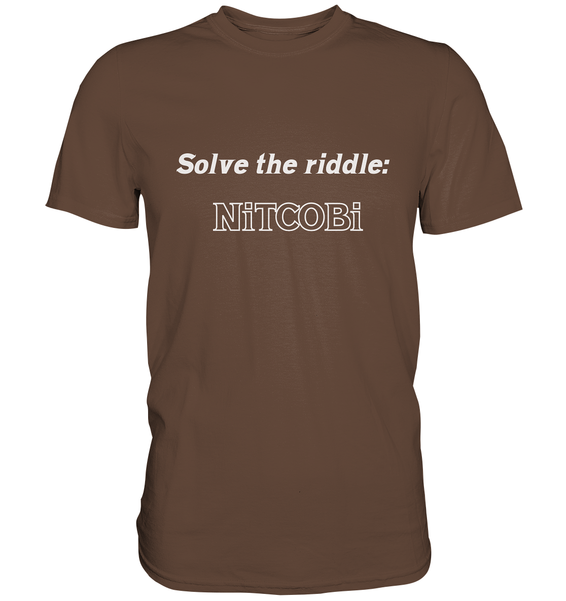 SOLVE THE RIDDLE - NiTCOBi  (Ladies) - Premium Shirt