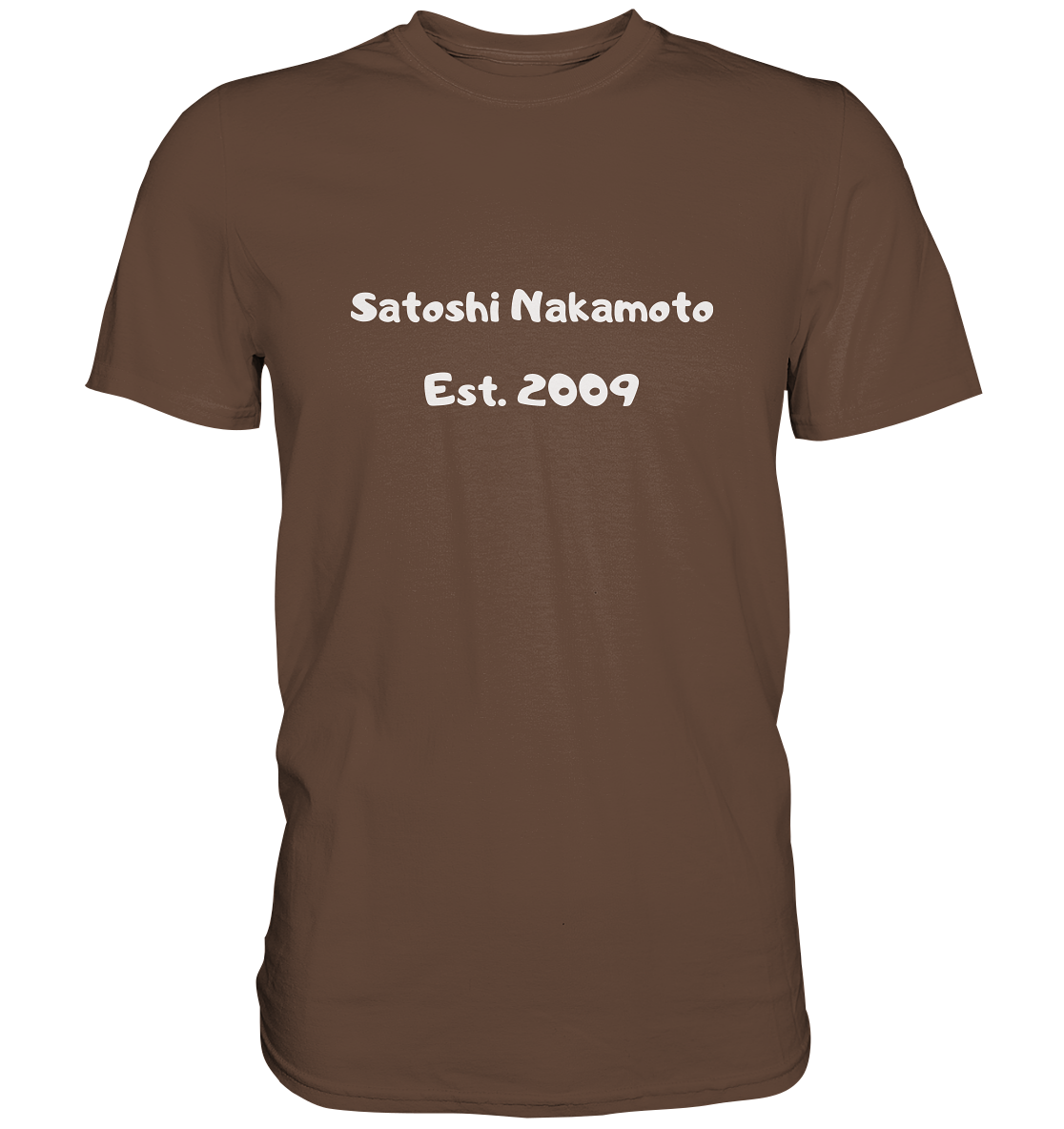 Satoshi Nakamoto Est. 2009 (Signatur pur) - Premium Shirt