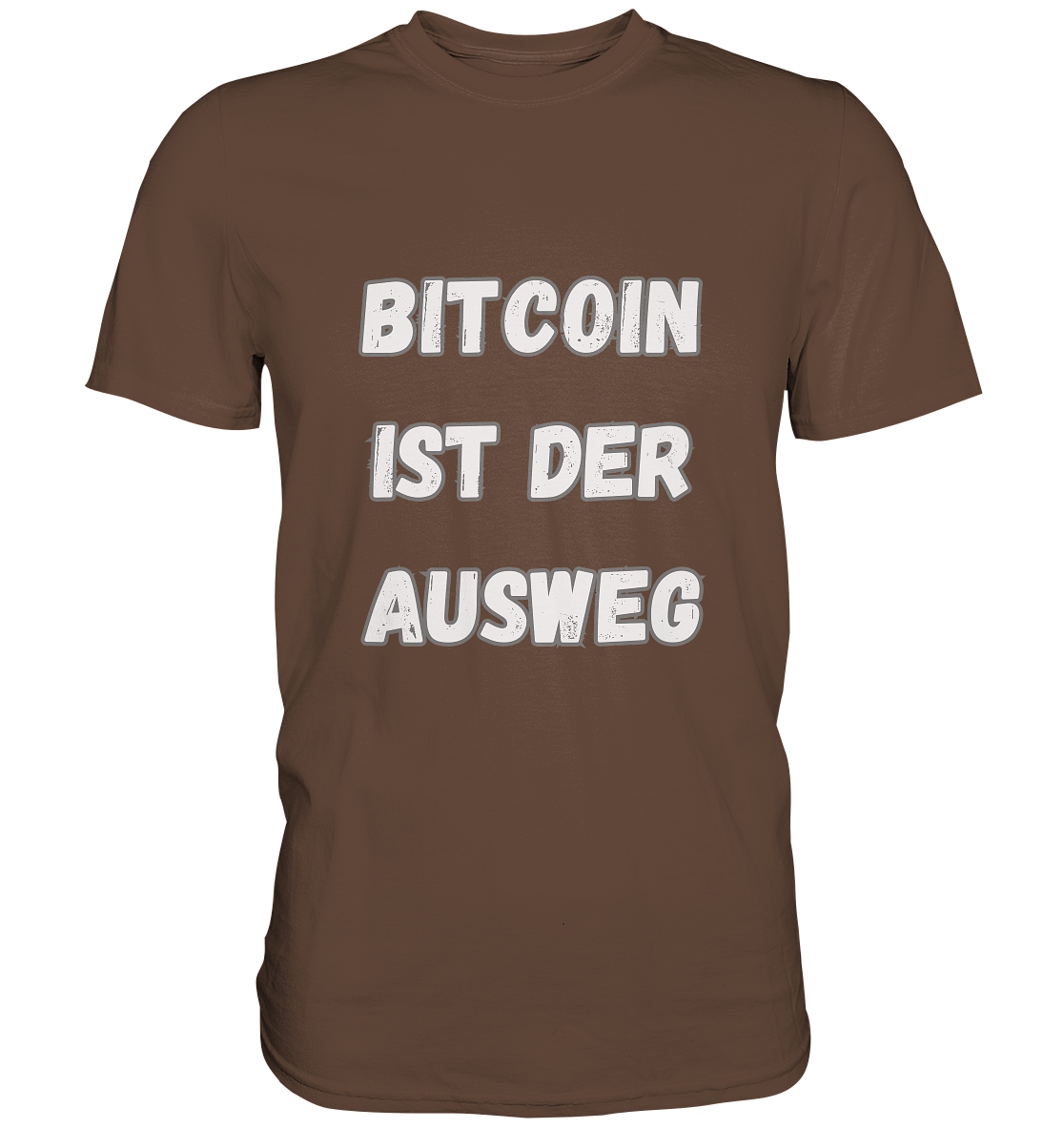 BITCOIN IST DER AUSWEG - LADIES COLLECTION 21% automat. Rabatt bis zum Halving 2024  - Premium Shirt