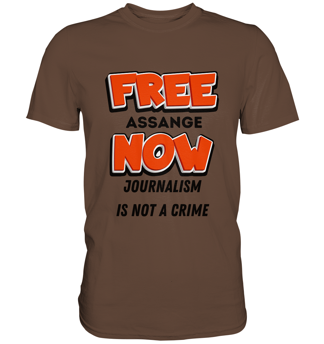FREE ASSANGE NOW - JOURNALISM IS NOT A CRIME (Ladies Collection 21% Rabatt bis zum Halving 2024)  - Premium Shirt