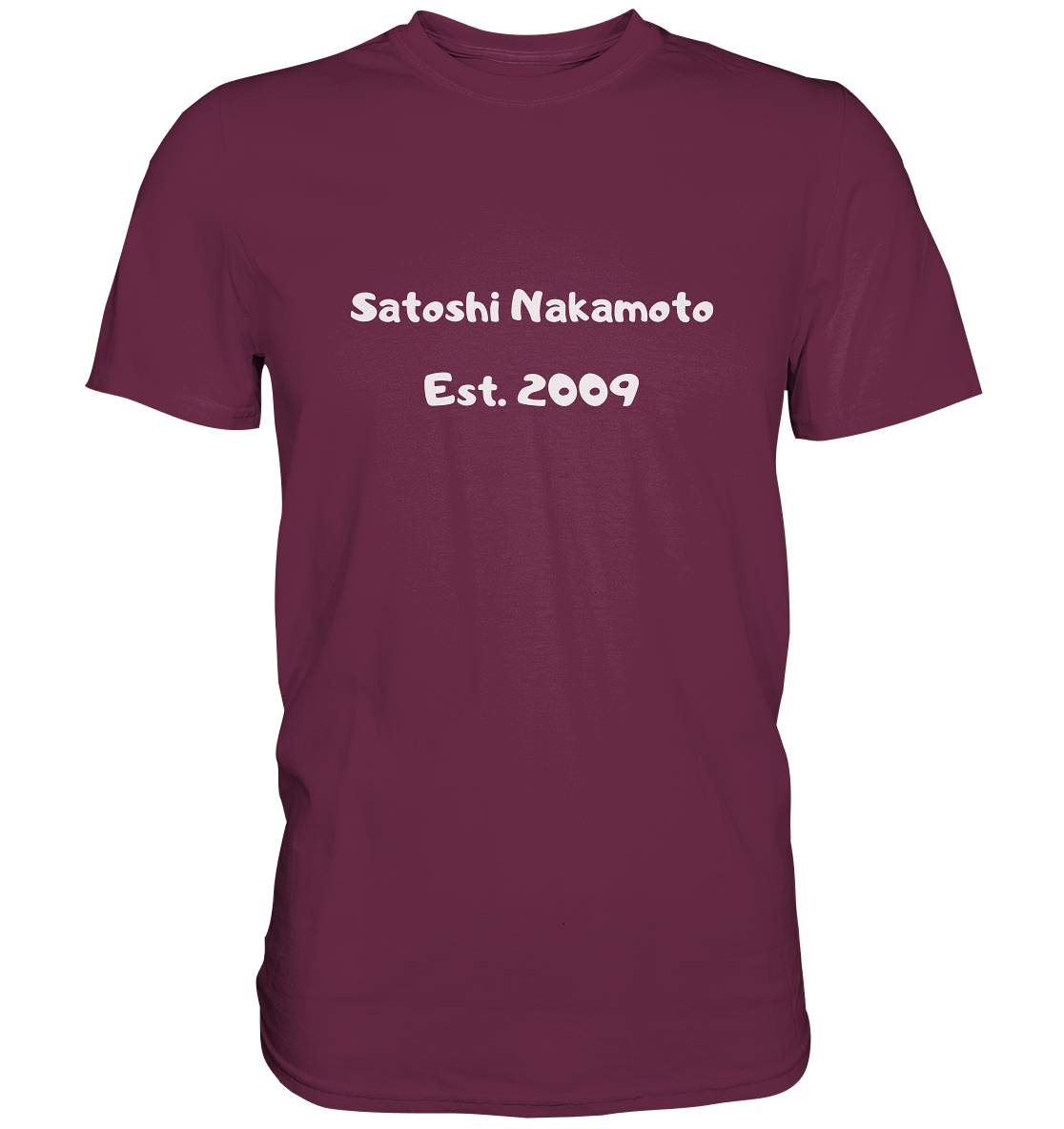 Satoshi Nakamoto Est. 2009 (Signatur pur) - Premium Shirt