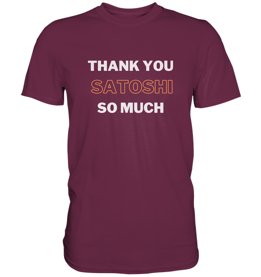 THANK YOU SO MUCH SATOSHI - LADIES COLLECTION 21% automat. Rabatt bis zum Halving 2024 - Premium Shirt
