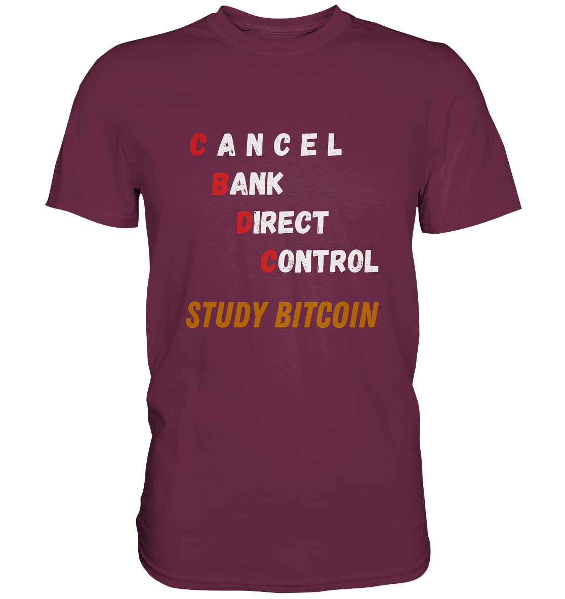 CBDC - CANCEL BANC DIRECT CONTROL - STUDY BITCOIN - LADIES COLLECTION 21% automat. Rabatt bis zum Halving 2024   - Premium Shirt