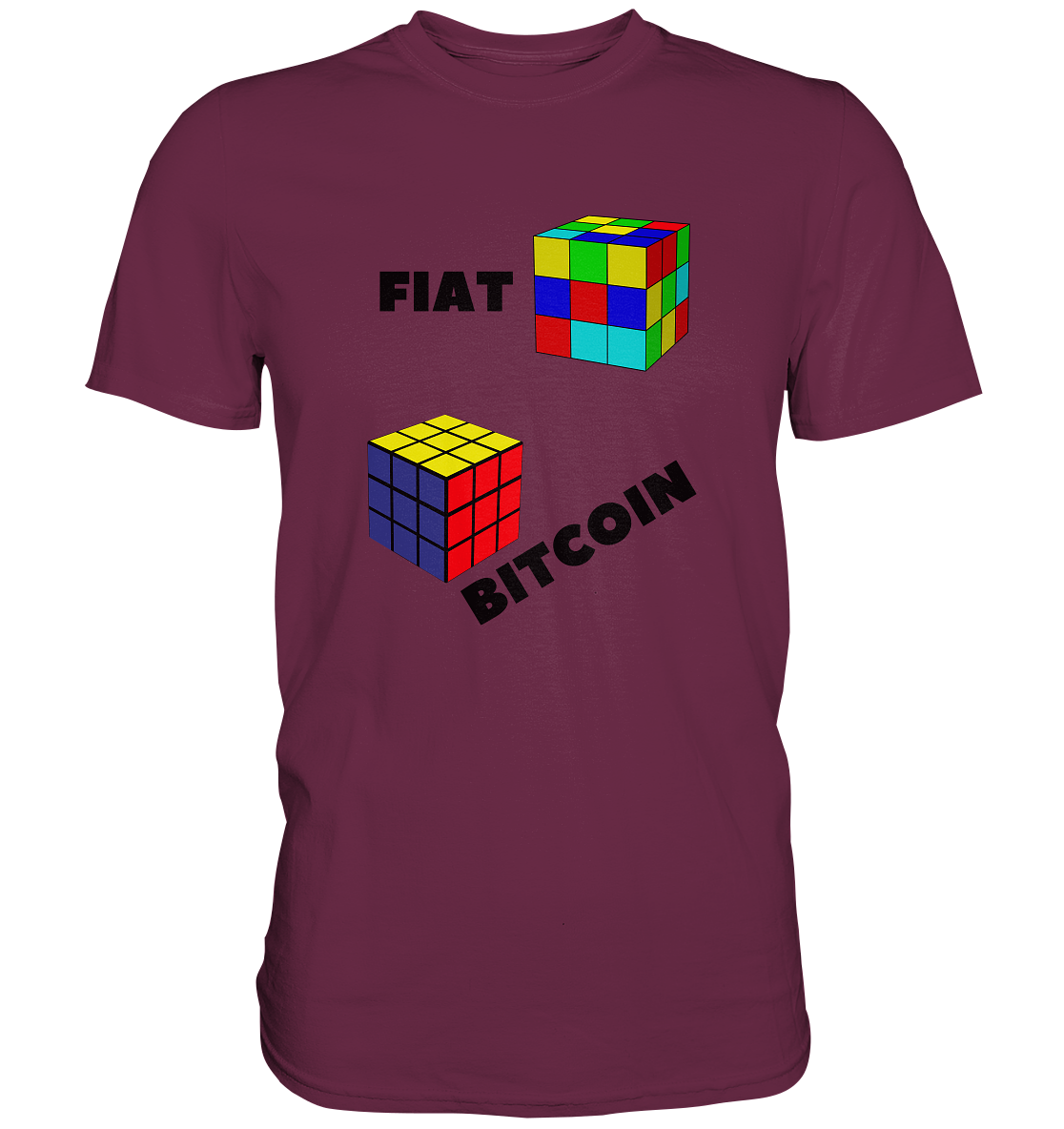 FIAT Cube Bitcoin Cube (Ladies Collection 21% Rabatt bis zum Halving 2024)   - Premium Shirt