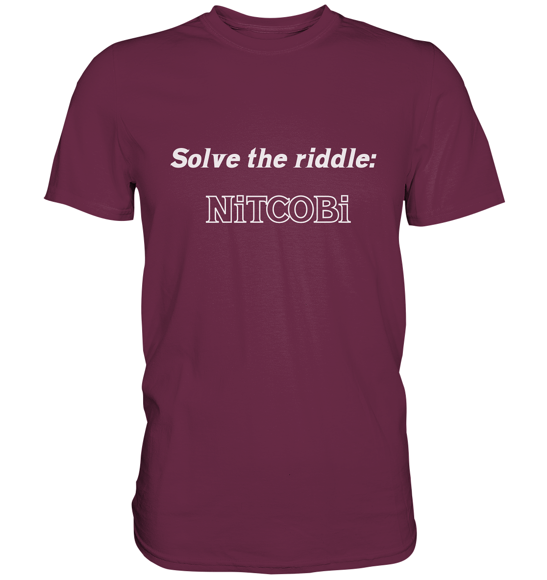 SOLVE THE RIDDLE - NiTCOBi  (Ladies) - Premium Shirt