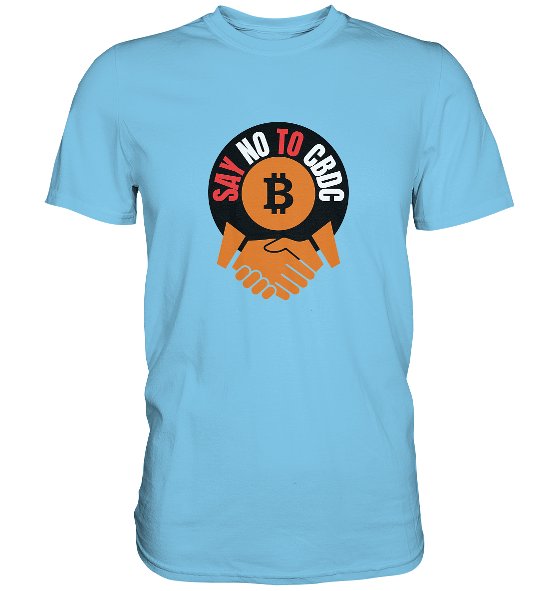 SAY NO TO CBDC - handshake (Ladies Collection 21% Rabatt bis zum Halving 2024)  - Premium Shirt