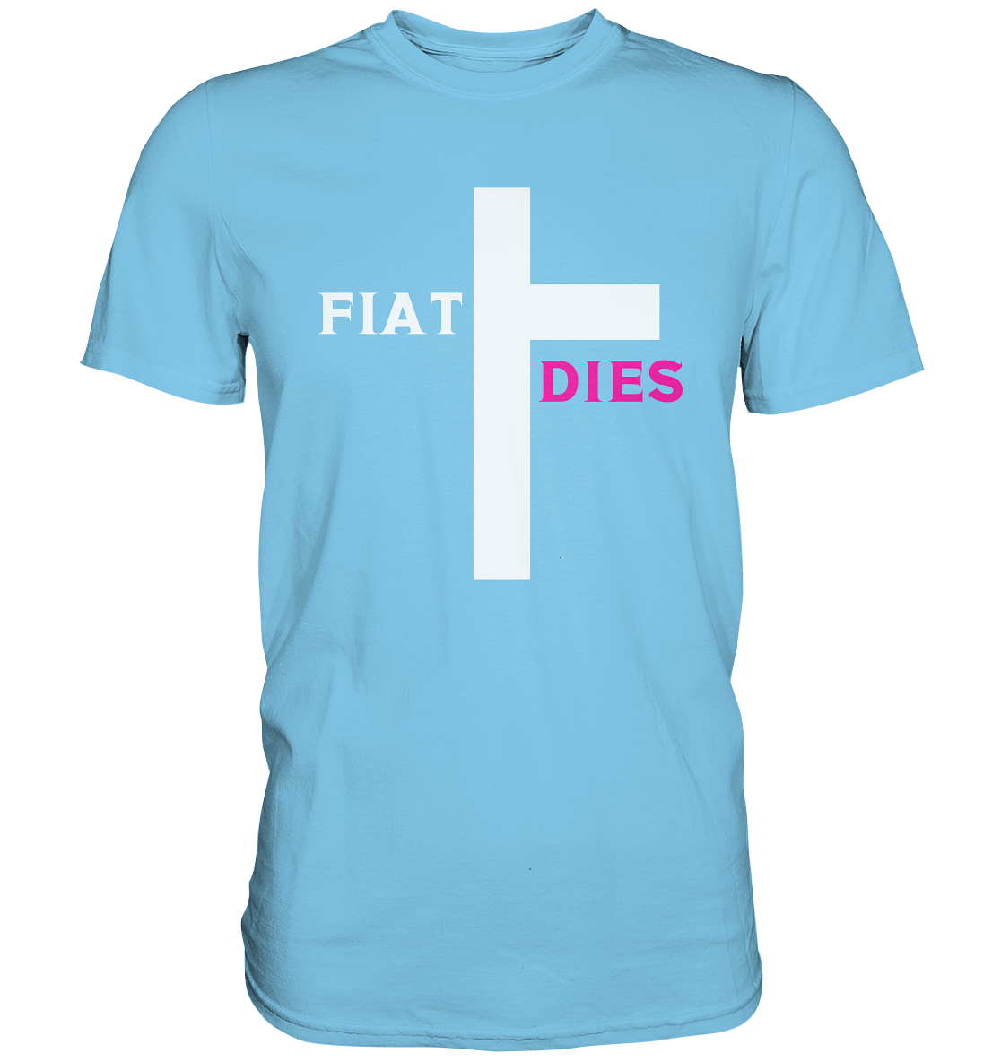FIAT DIES (weiss / pink) - Ladies Collection  - Premium Shirt