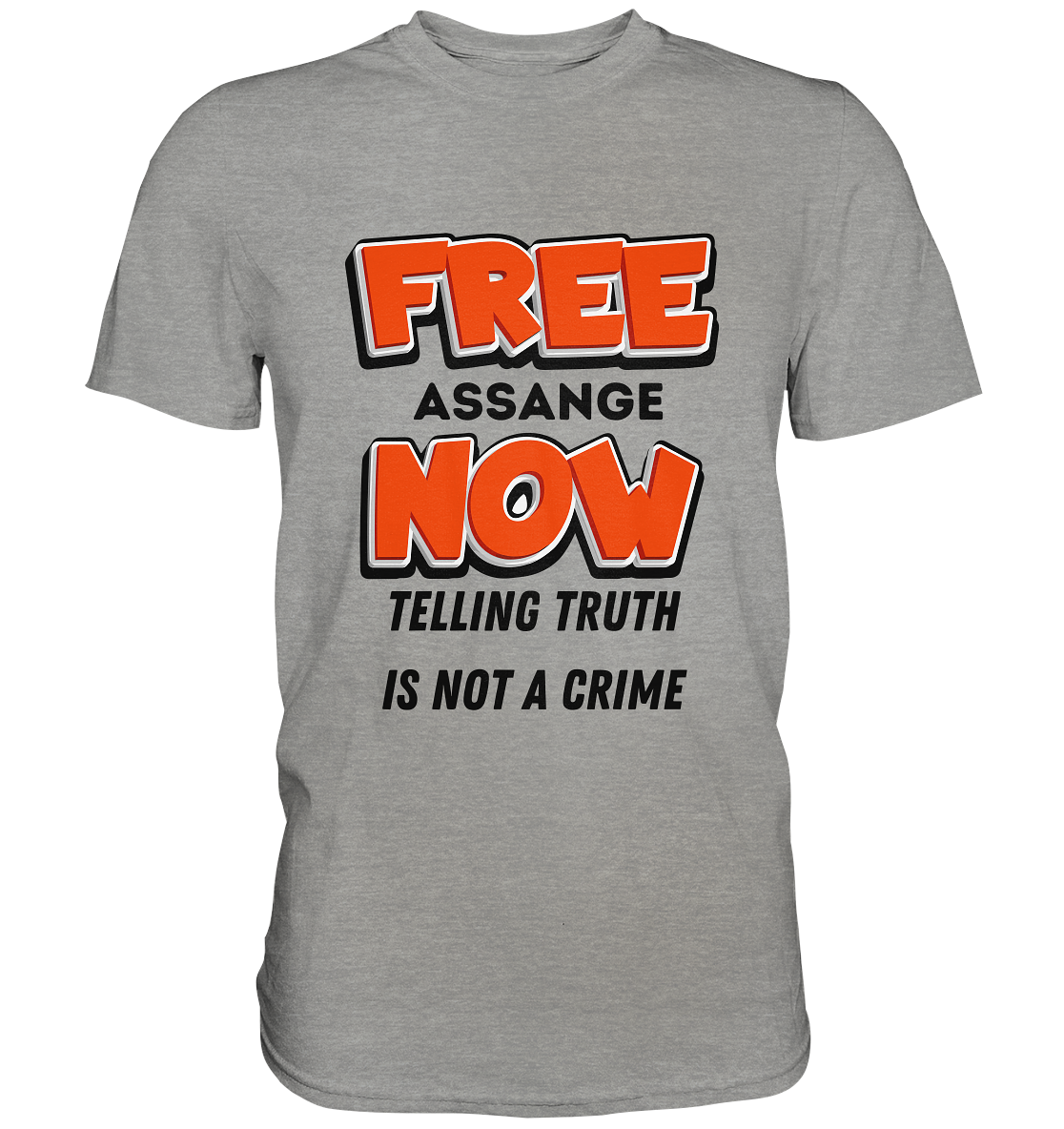 FREE ASSANGE NOW - TELLING TRUTH IS NOT A CRIME (Ladies Collection 21% Rabatt bis zum Halving 2024) - Premium Shirt