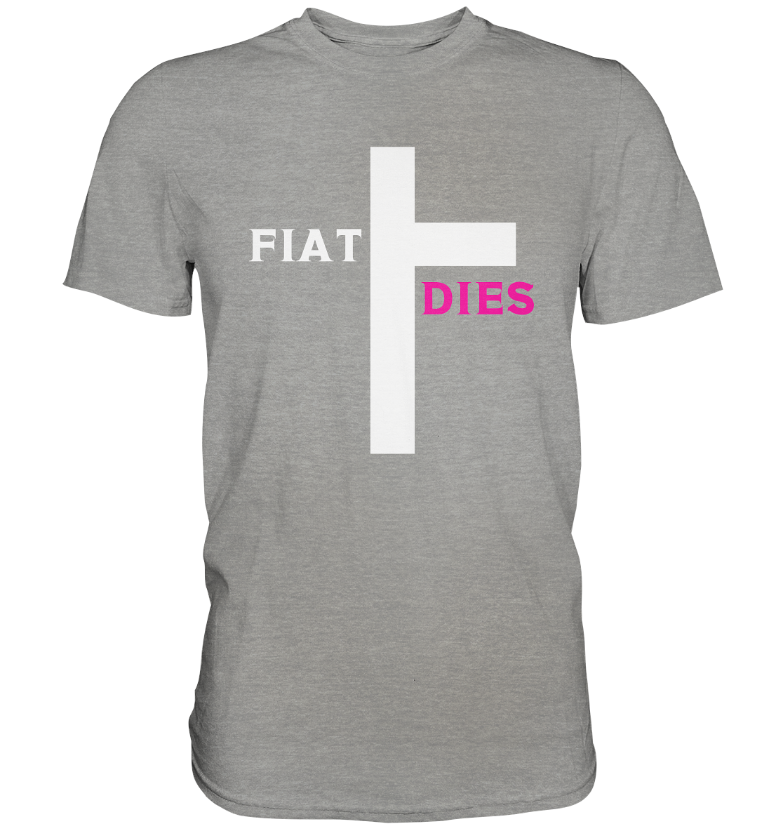 FIAT DIES (weiss / pink) - Ladies Collection  - Premium Shirt